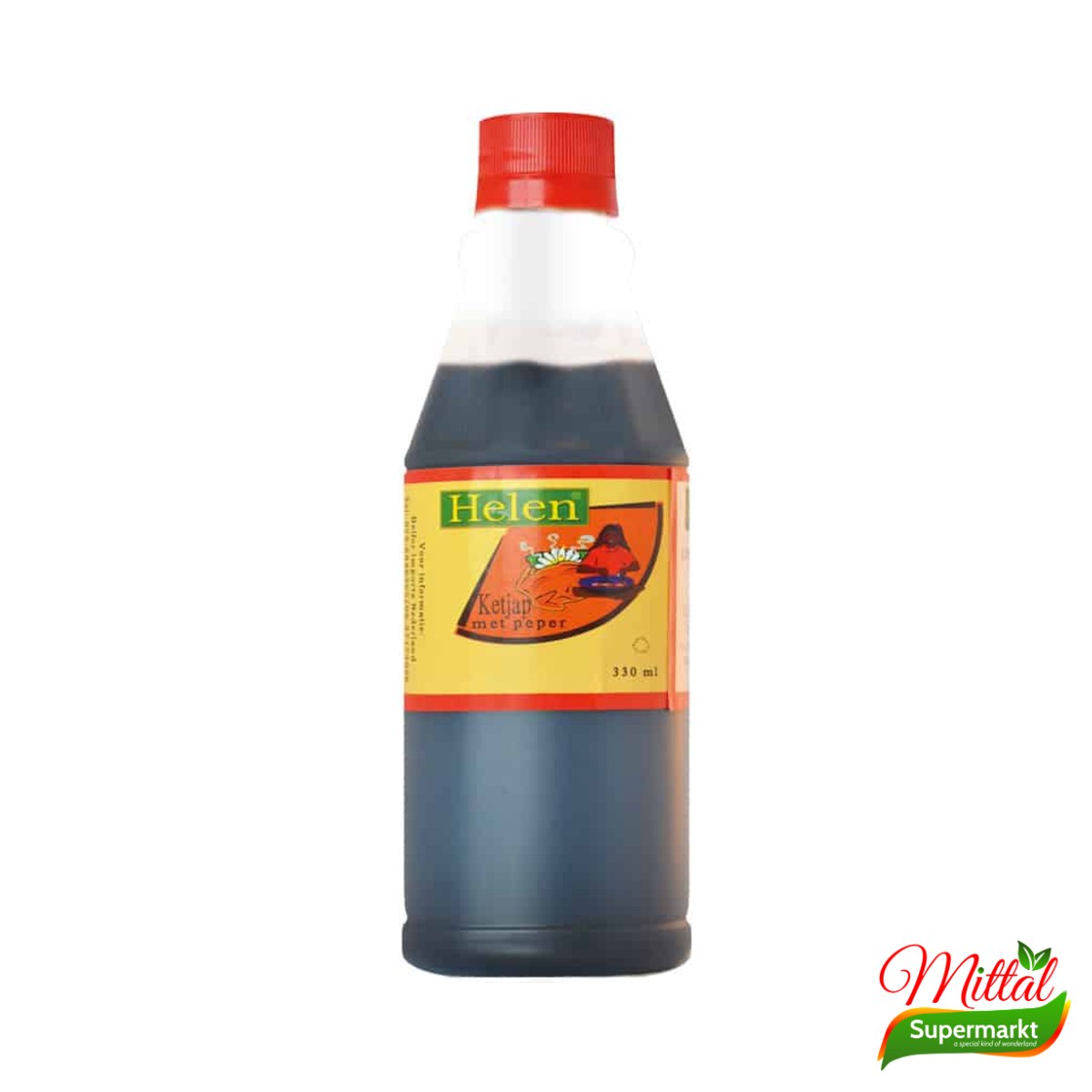 Helen Ketjap Pikant 330ml, Zoete Sojasaus met Chili (Spicy Ketjap)