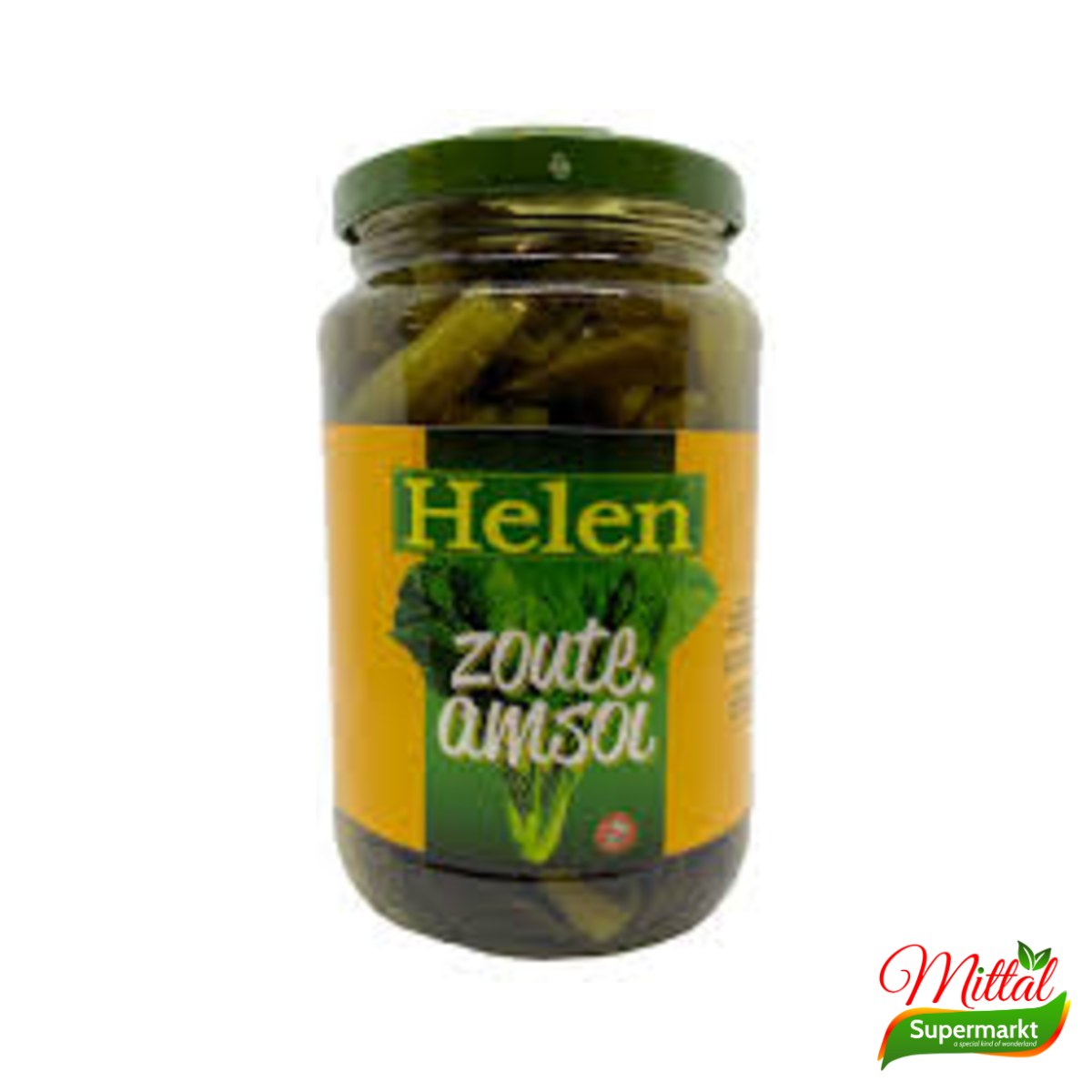 Helen Zoute Amsoi 370ml, Gezouten Mosterdblad (Salted Mustard Greens)