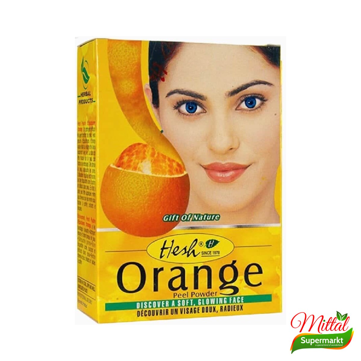 Hesh Orange Peel Powder, Poeder van Sinaasappelschil voor Maskers (Orange Peel)
