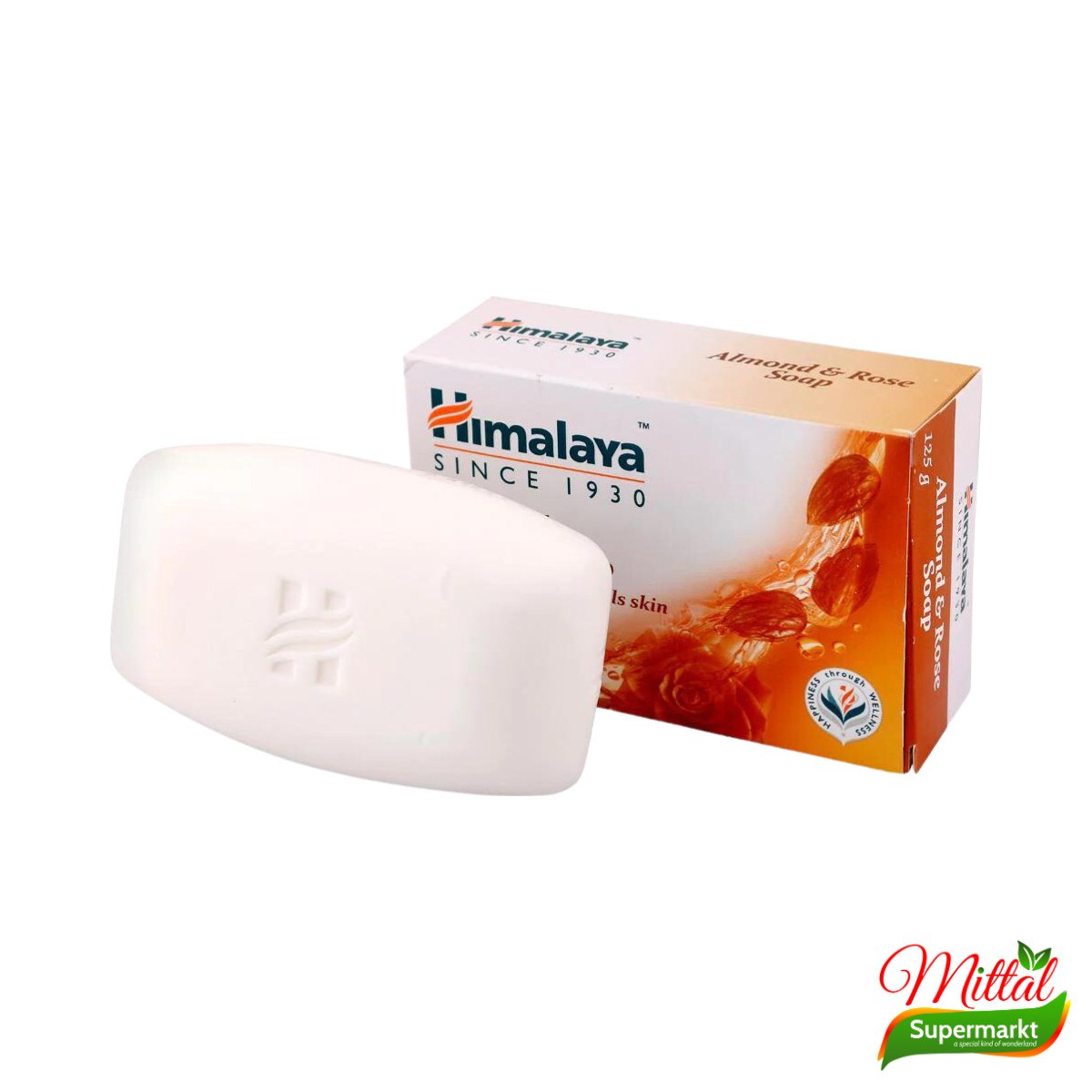 Himalaya Almond & Rose Zeep, Verzorgende Zeep met Amandel en Roos (Herbal Soap)