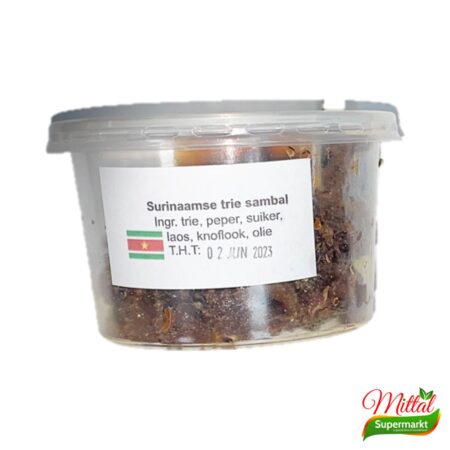 Huisgemaakte Trie Sambal – Surinaamse Sambal met Gedroogde Vis (Dried Fish Sambal) | Mittal Supermarkt