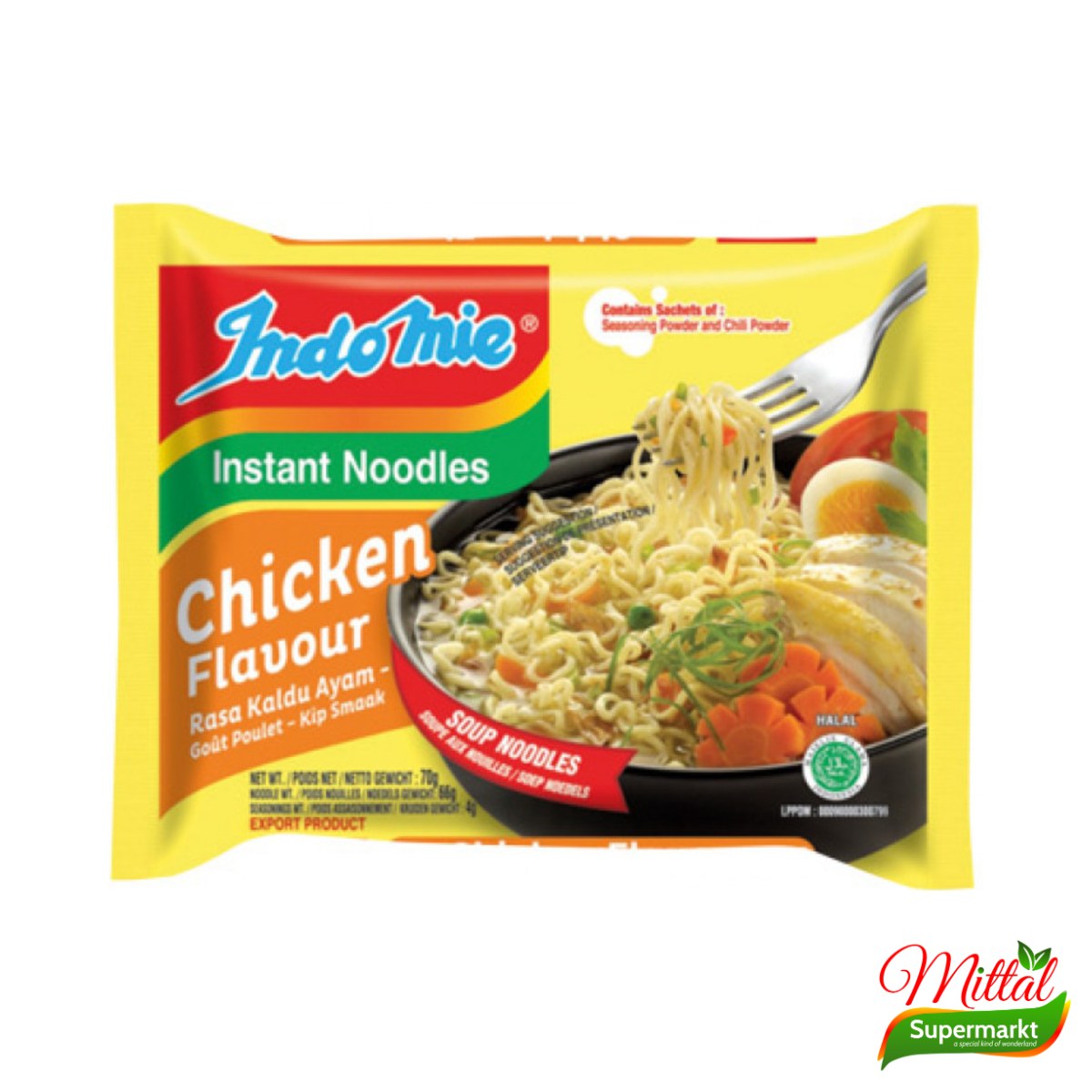 Indomie Chicken, Instant Noedels met Kipsmaak (Instant Noodles)