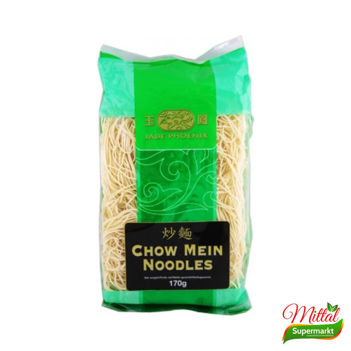 Jade Phoenix Chow Mein 170g, Noedels voor Roerbakgerechten (Chow Mein Noodles)