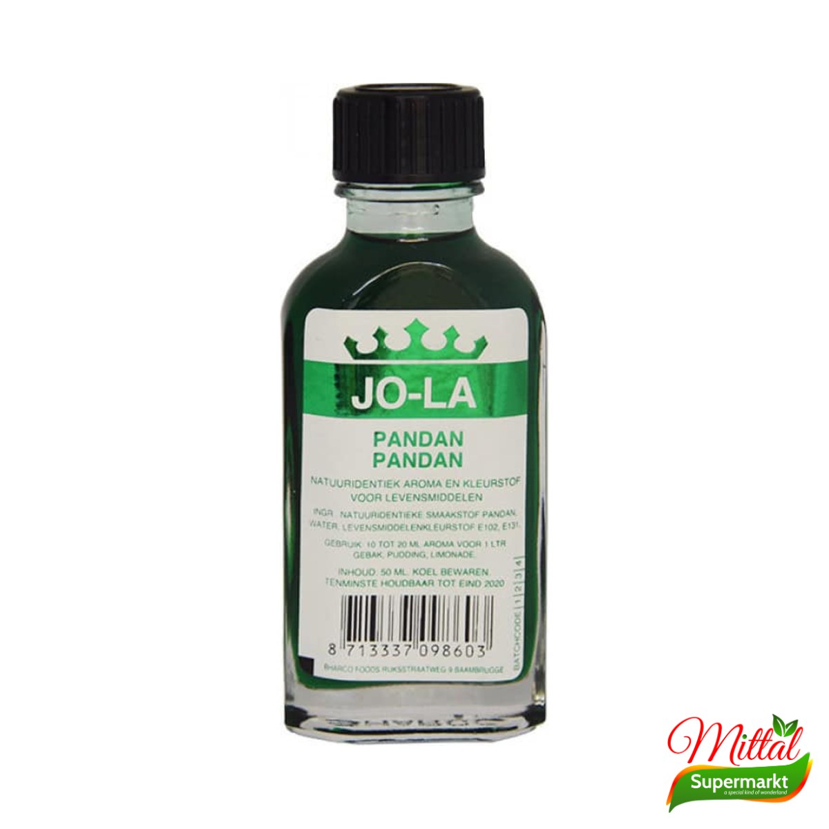 Jo-La Pandan Essence 50ml, Geconcentreerd Pandanaroma voor Bakken (Pandan Essence)