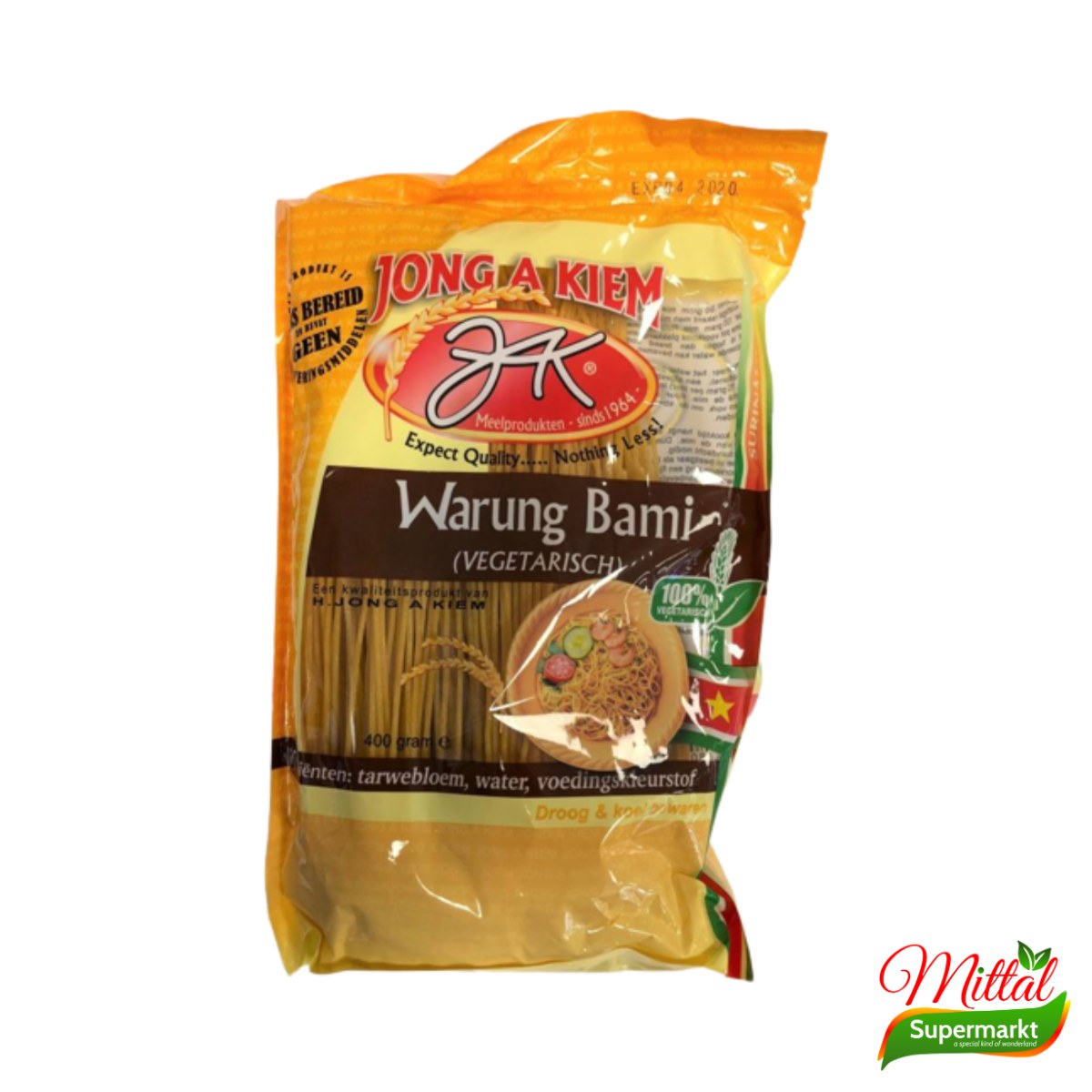 Jong A Kiem Warung Bami 400g, Surinaamse Bami Noedels (Bami Noodles)