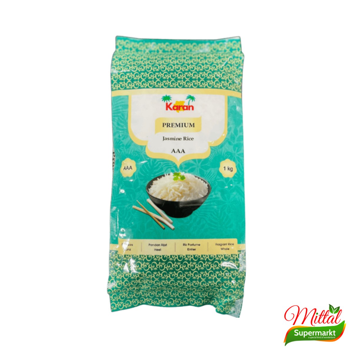 Karan Pandan Rijst 1kg, Geurige Witte Rijst (Pandan Rice)