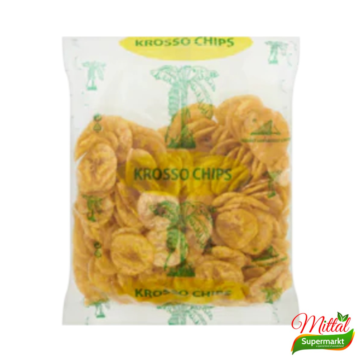 Krosso Bananenchips 200g, Krokante Gezouten Bananenchips (Banana Chips)