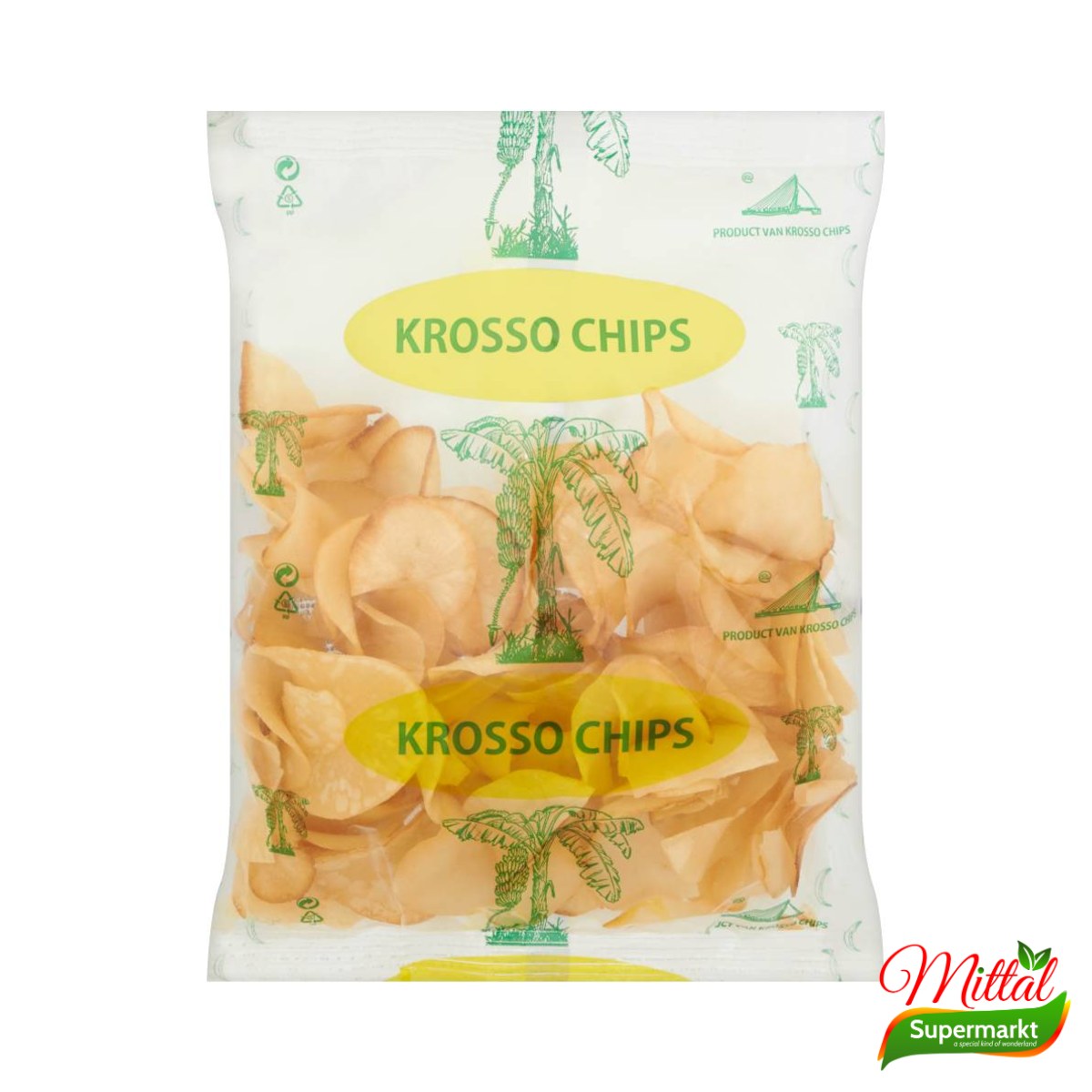 Krosso Cassavechips 100g, Knapperige Yuca Chips (Cassava Chips)
