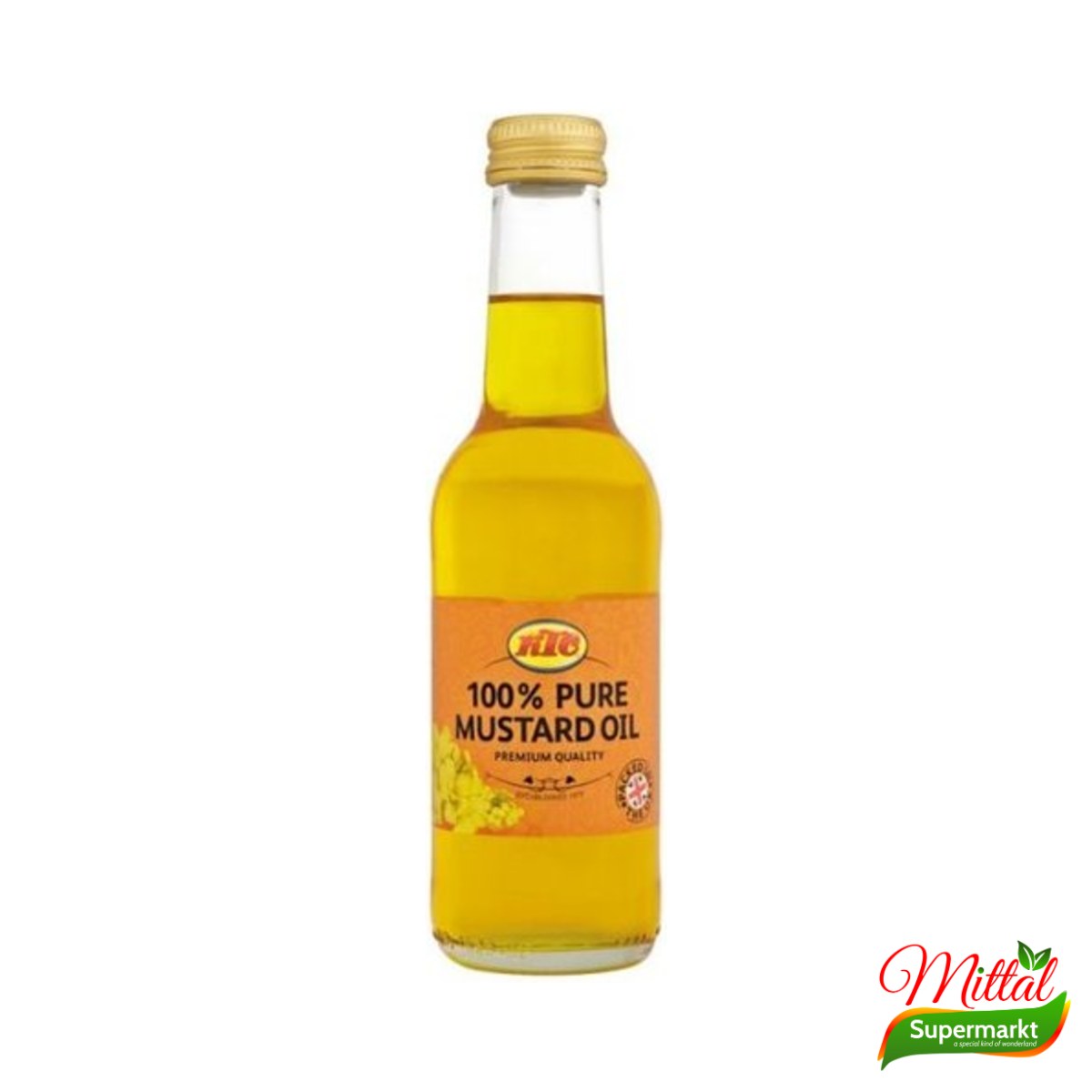 KTC Mosterdolie 250ml, Pure Mosterdolie (Mustard Oil)
