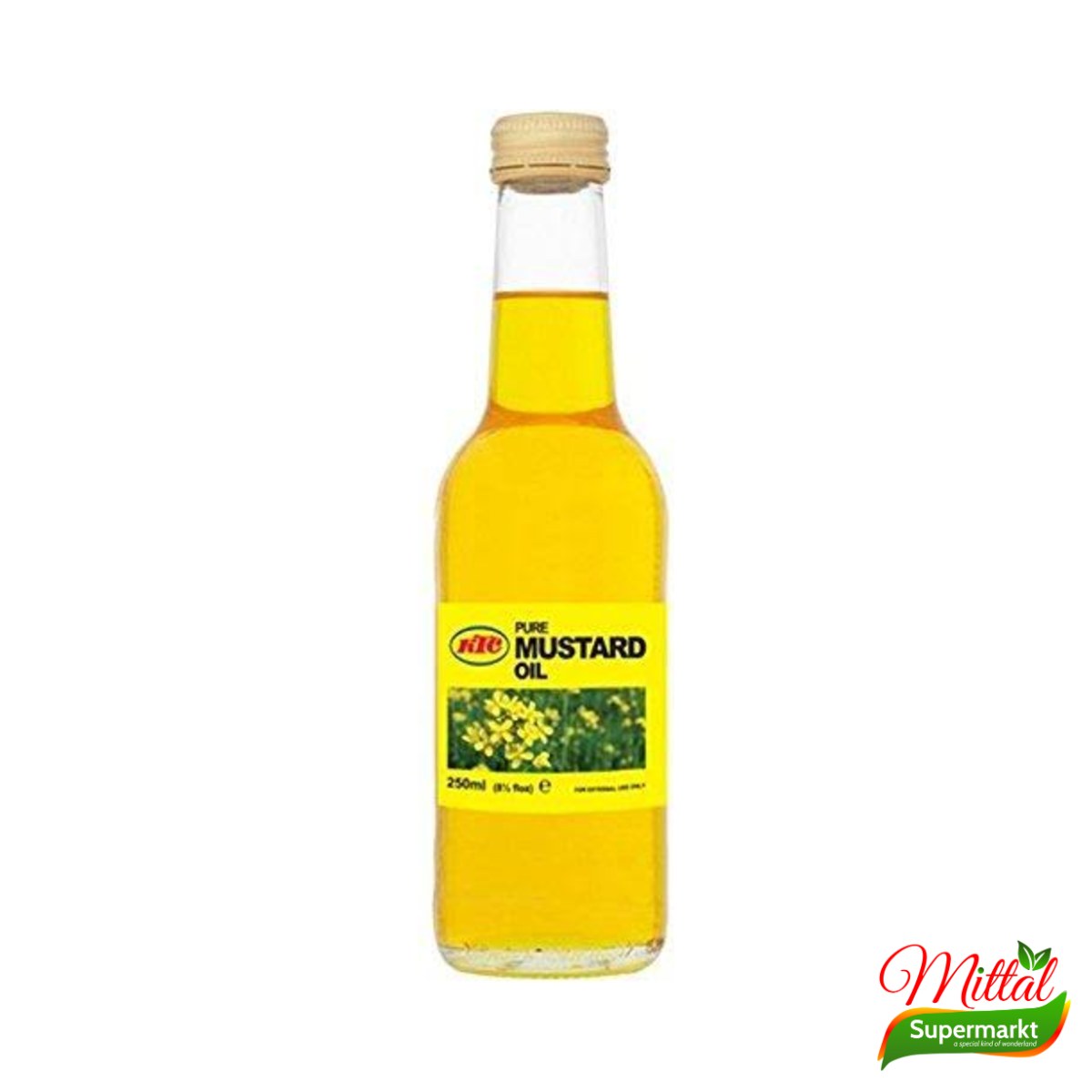 KTC Mosterdolie 500ml, Pure Mosterdolie (Mustard Oil)