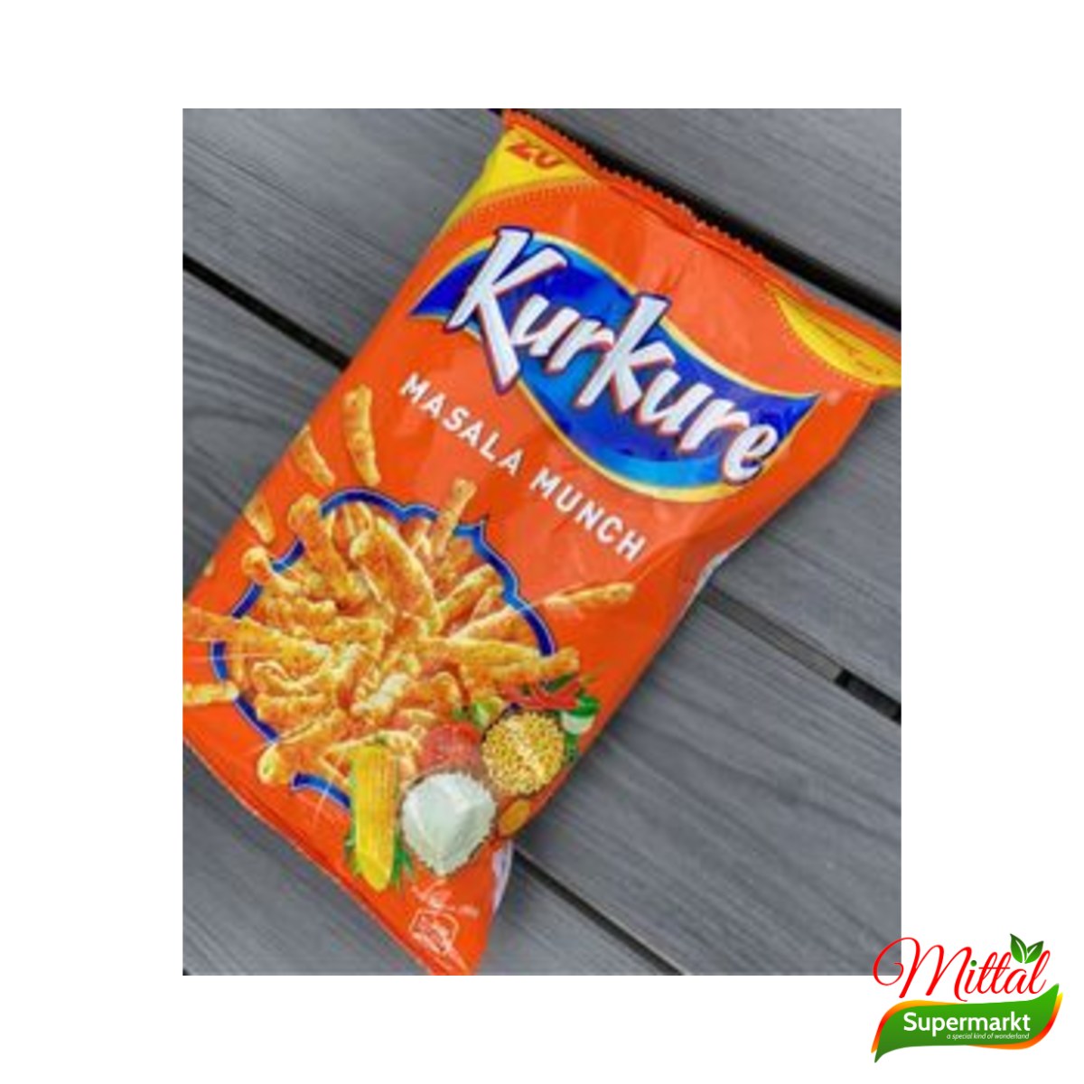 Kurkure Masala Munch 95g, Gekruide Krokante Maïssnack (Kurkure)