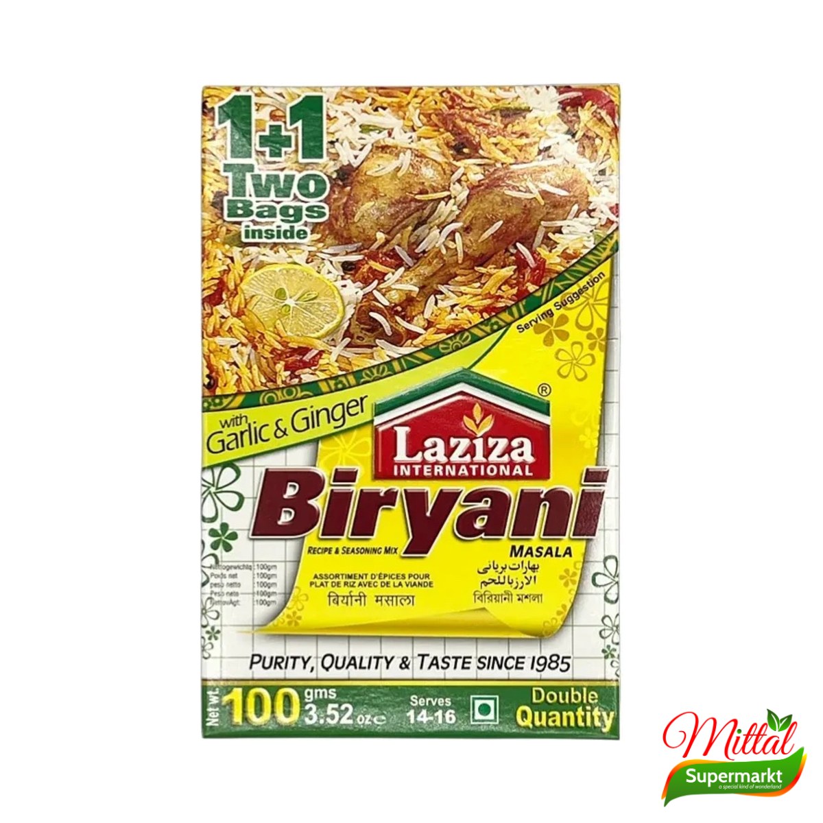 Laziza Biryani Masala, Kruidenmix voor Biryani (Biryani Masala)