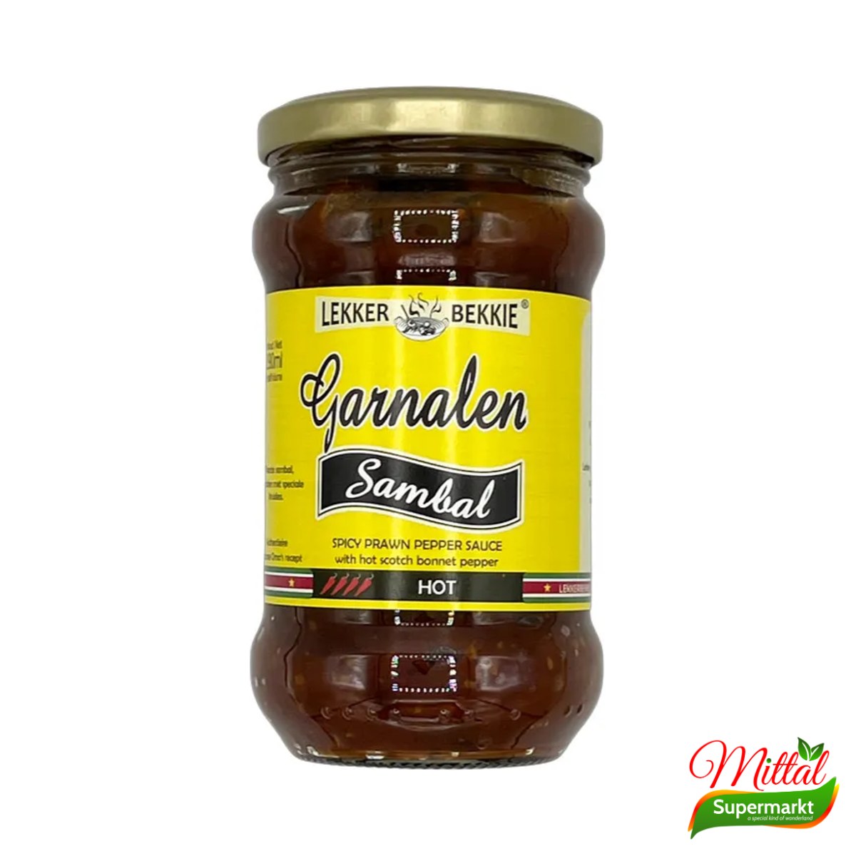 LB Garnalensambal 290ml, Pittige Sambal met Garnalen (Shrimp Sambal)