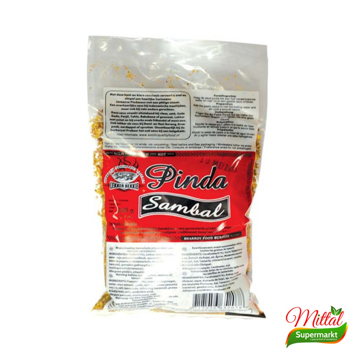 LB Pindasambal 200g, Pittige Pindasambal (Peanut Sambal)