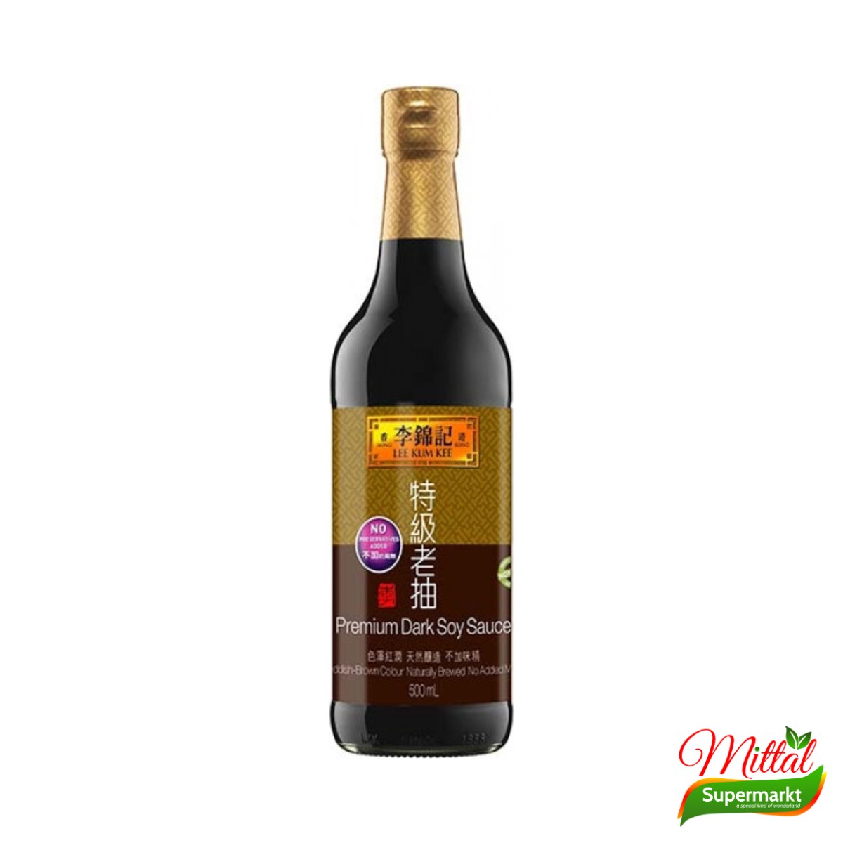 Lee Kum Kee Premium Dark Soy Sauce 500ml, Donkere Sojasaus (Dark Soy Sauce)