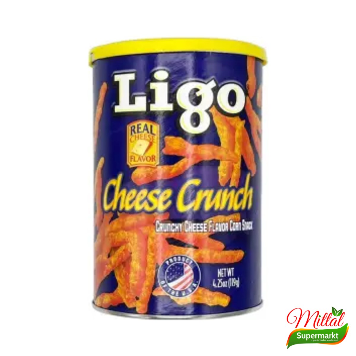 Ligo Cheese Crunch, Knapperige Maïssnack met Kaas (Cheese Snack)