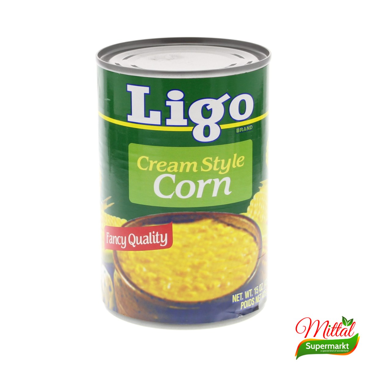 Ligo Cream Style Corn 425g, Romige Zoete Maïs uit Blik (Creamed Sweetcorn)