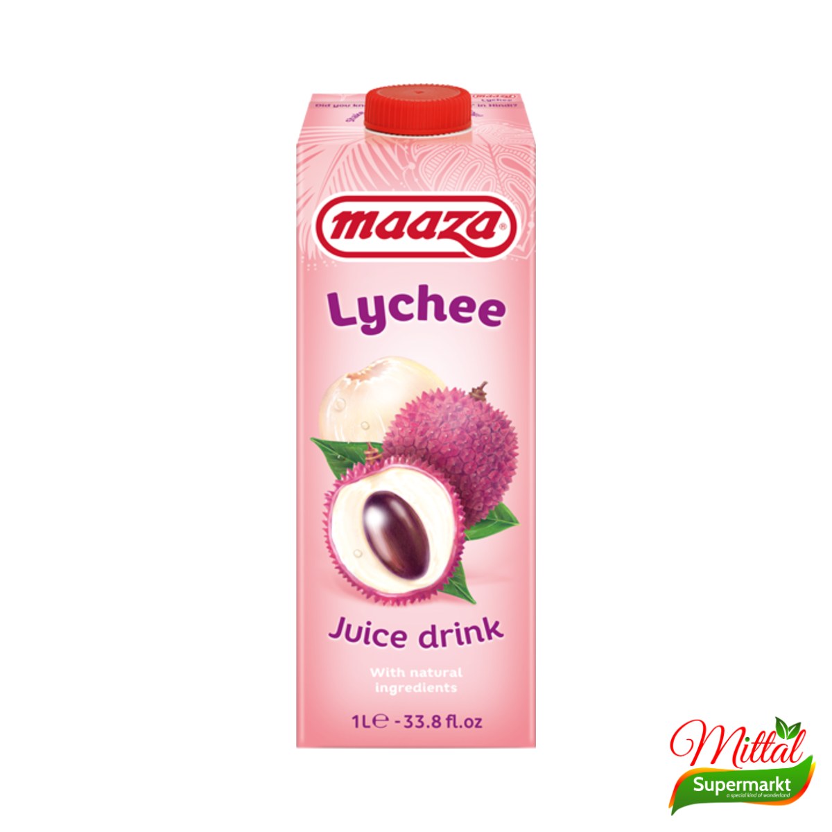 Maaza Lychee 1L, Fruitdrank met Lychee (Lychee Drink)