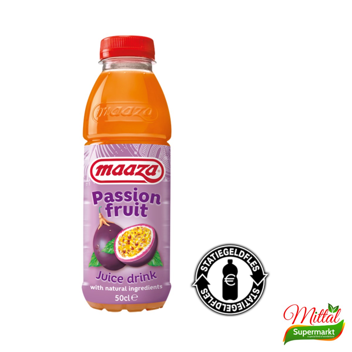 Maaza Passievrucht 500ml, Fruitdrank met Passievrucht (Passion Fruit Drink)