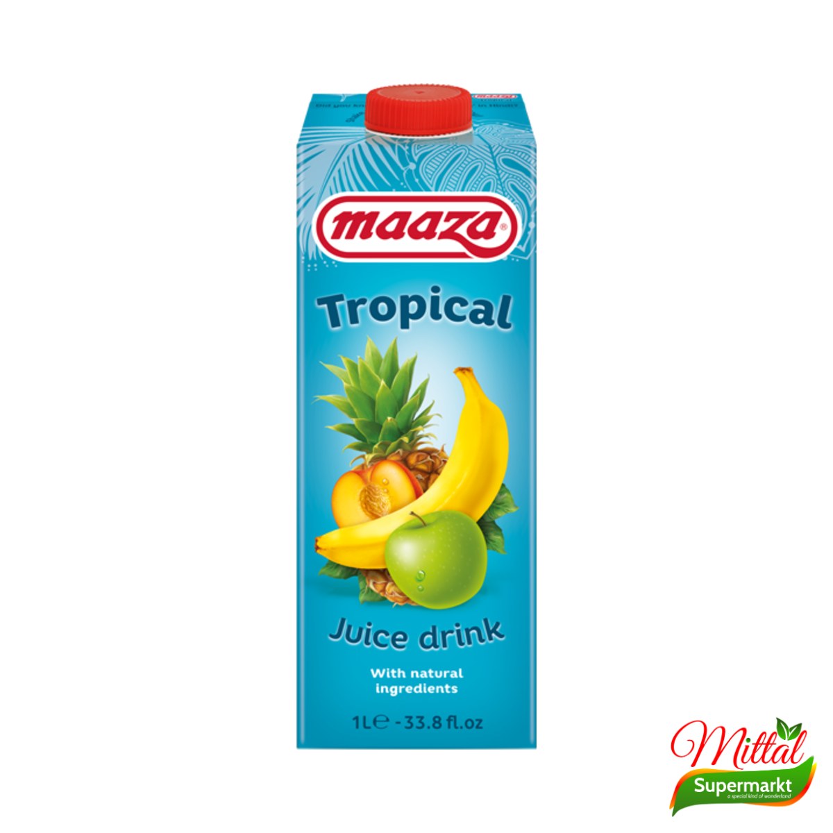 Maaza Tropical 1L, Fruitdrank met Gemengd Fruit (Tropical Fruit Drink)