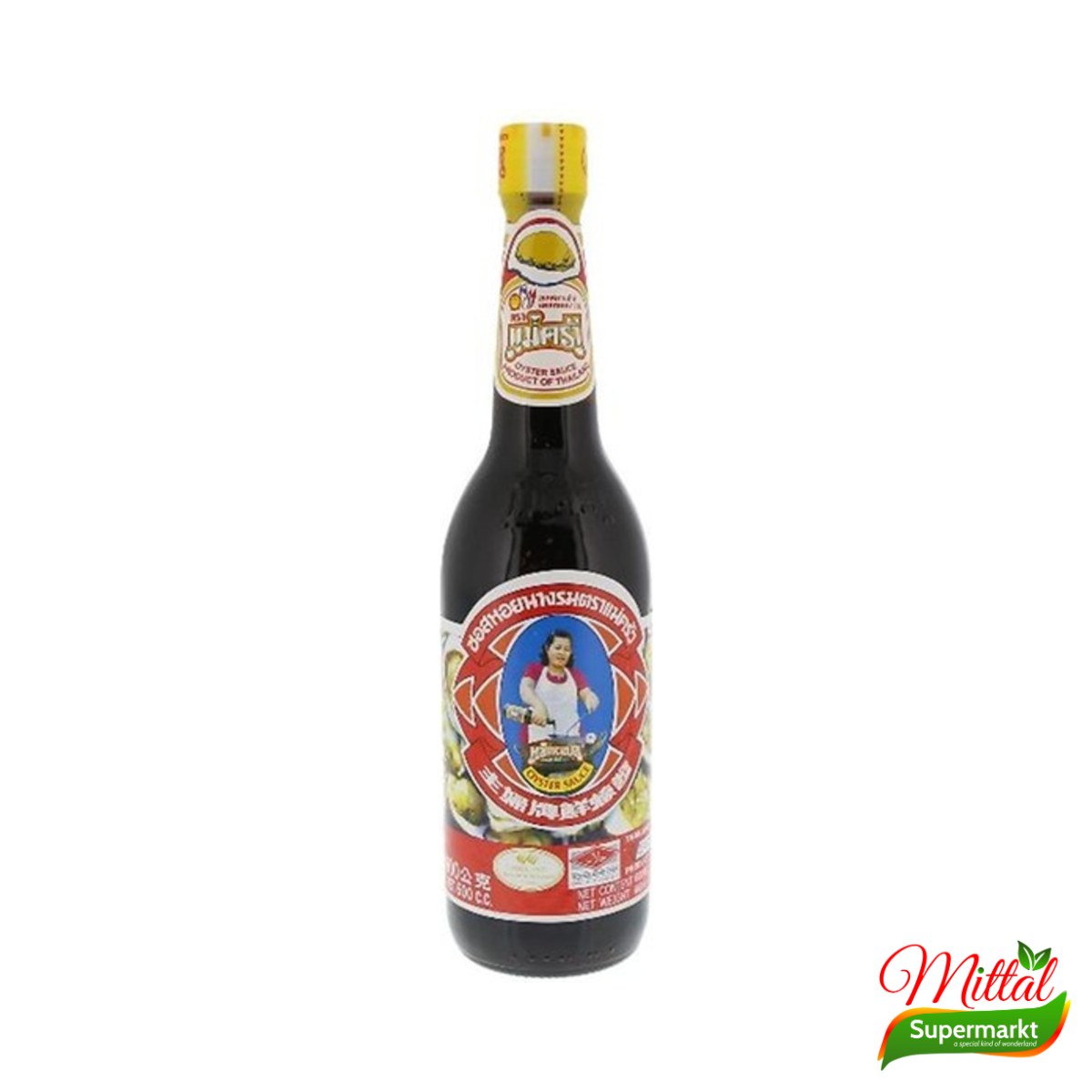 Maekrua Oestersaus 600ml, Thaise Oestersaus Grote Fles (Oyster Sauce)