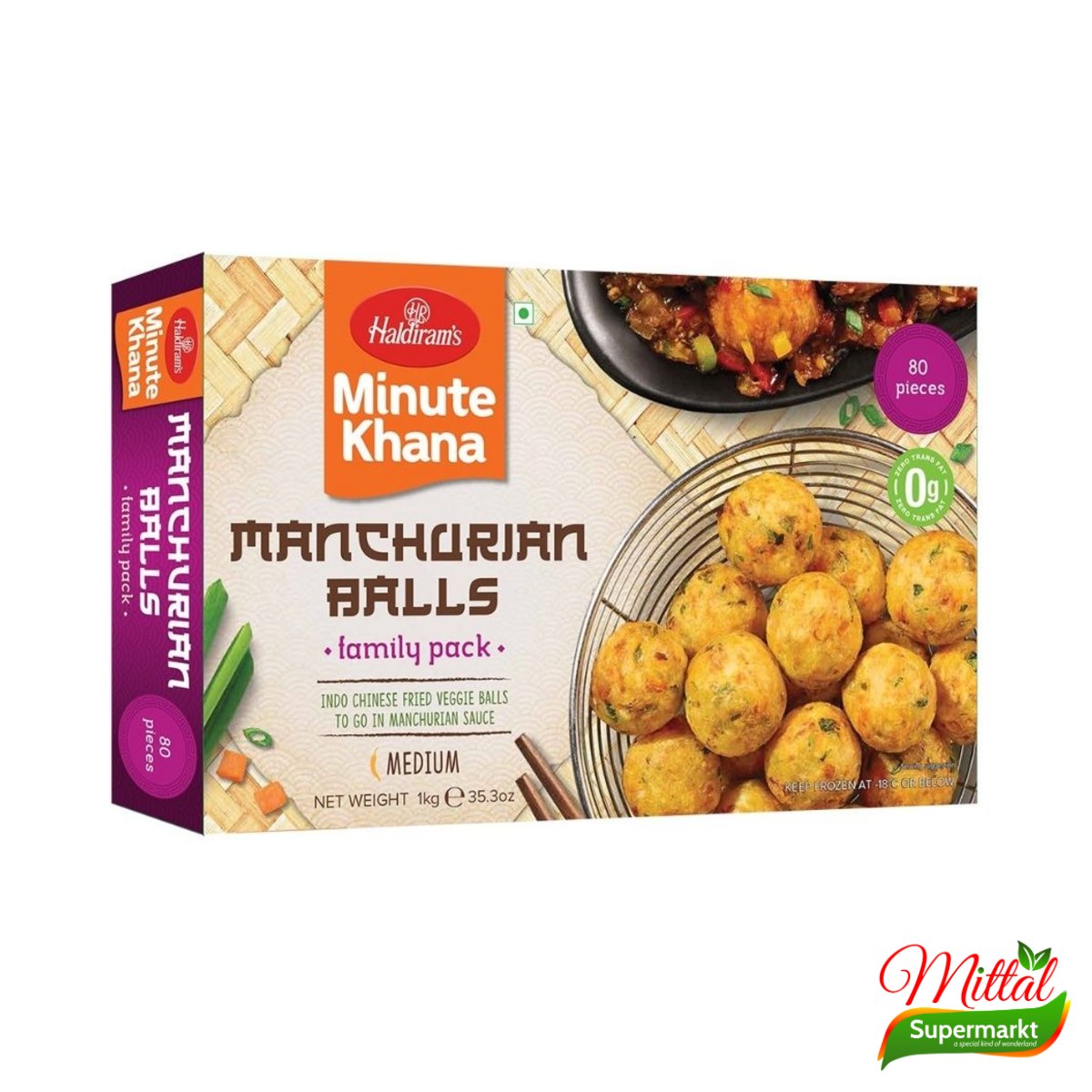 Manchurian Balls 80 Stuks Voordeelpak, Diepvries Groenteballetjes (Veg Manchurian)