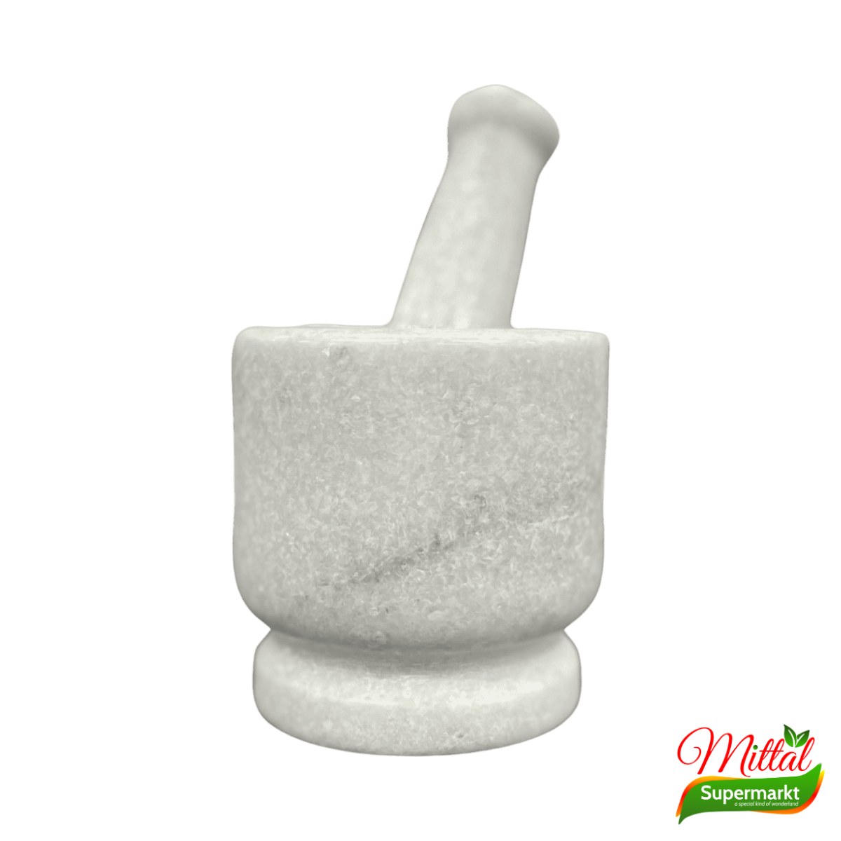 Marmeren Stamper 10cm, Vijzel voor Kruiden en Specerijen (Marble Mortar)