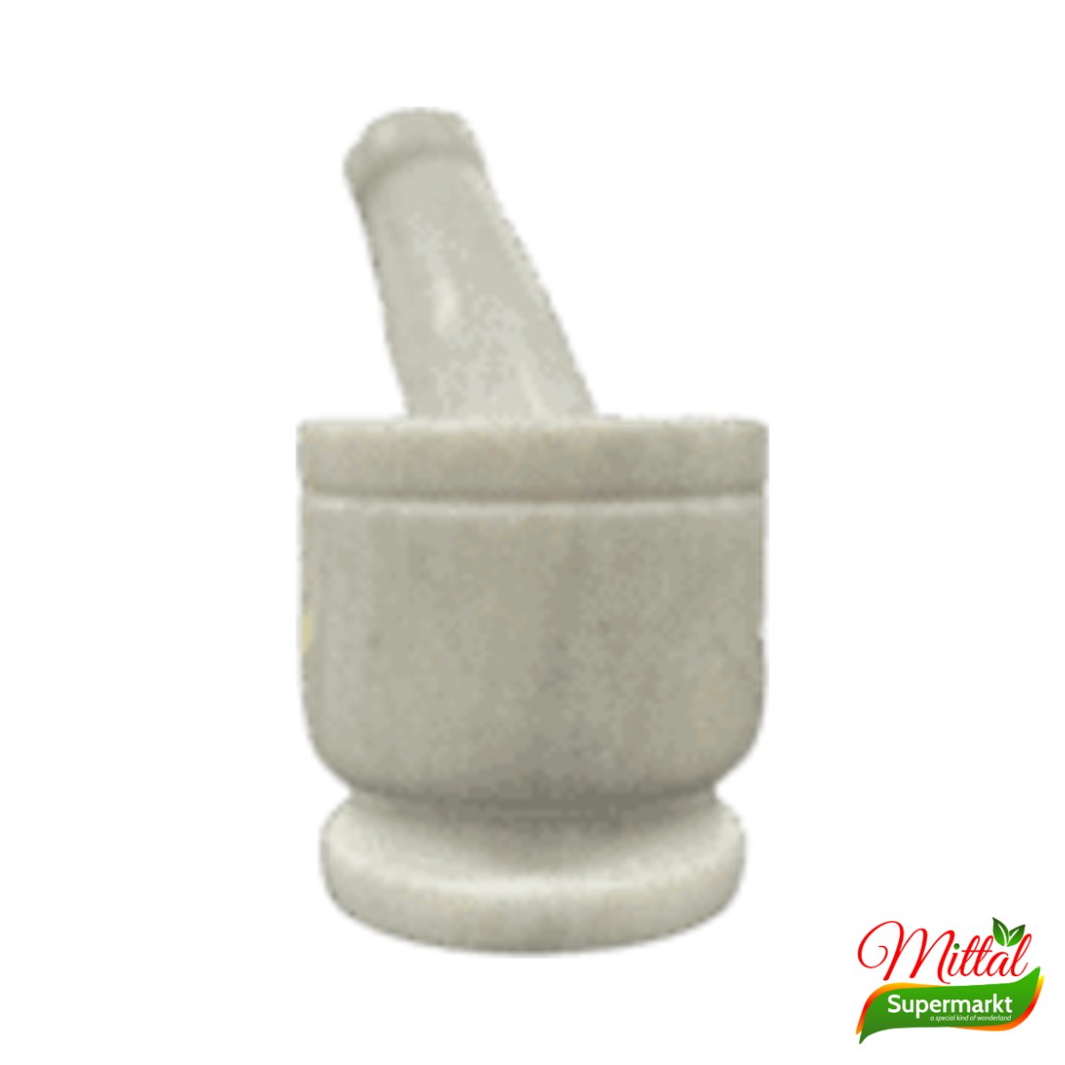 Marmeren Stamper 12cm, Vijzel voor Kruiden en Specerijen (Marble Mortar)