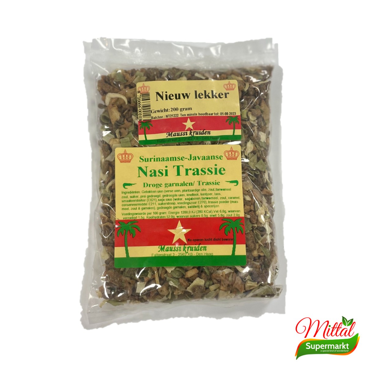 Maussi Nasi Kruiden met Trassie 100g, Kruidenmix voor Gebakken Rijst (Nasi Spice Mix)