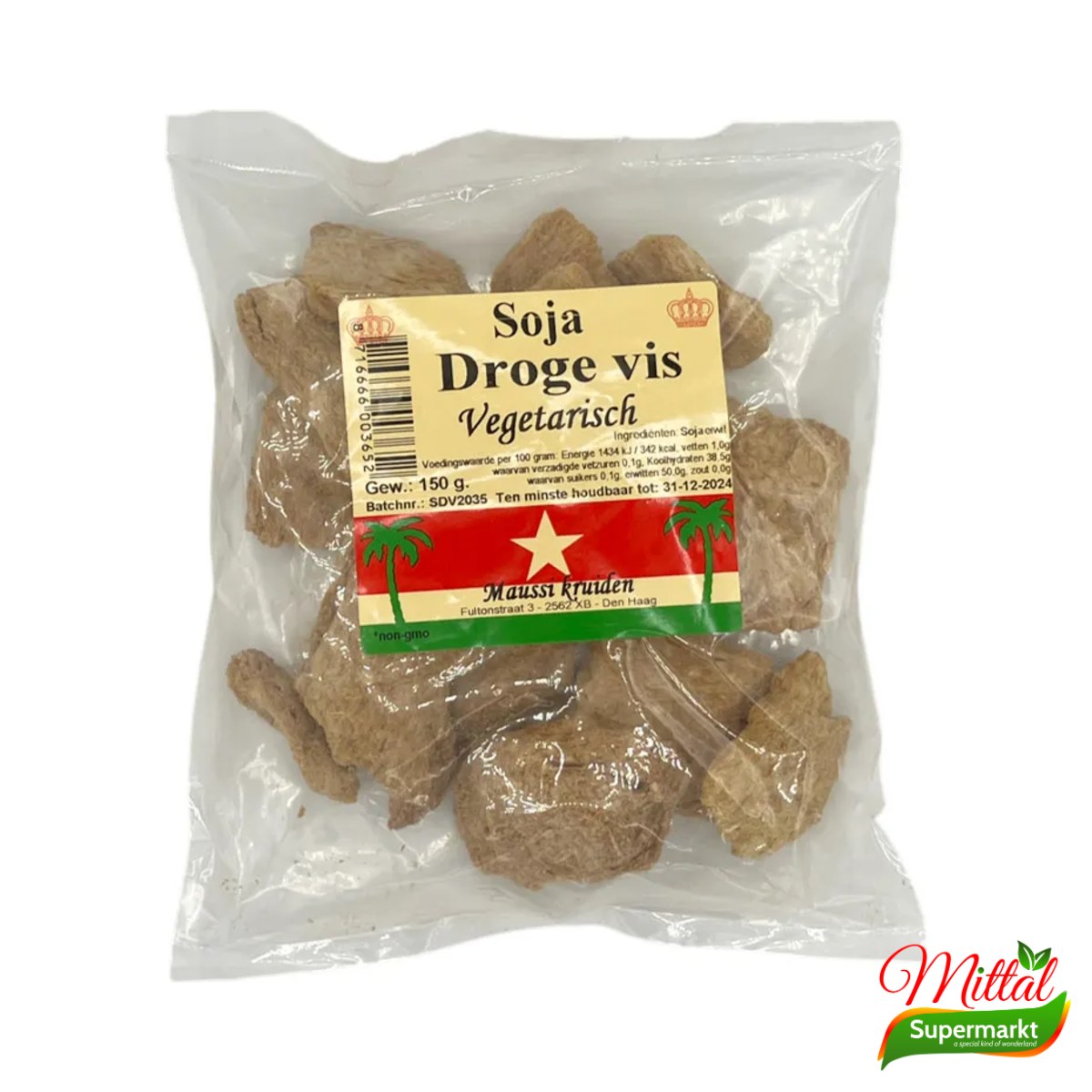 Maussi Soja Droge Vis 150g, Plantaardig Alternatief voor Gedroogde Vis (Soya Dried Fish)
