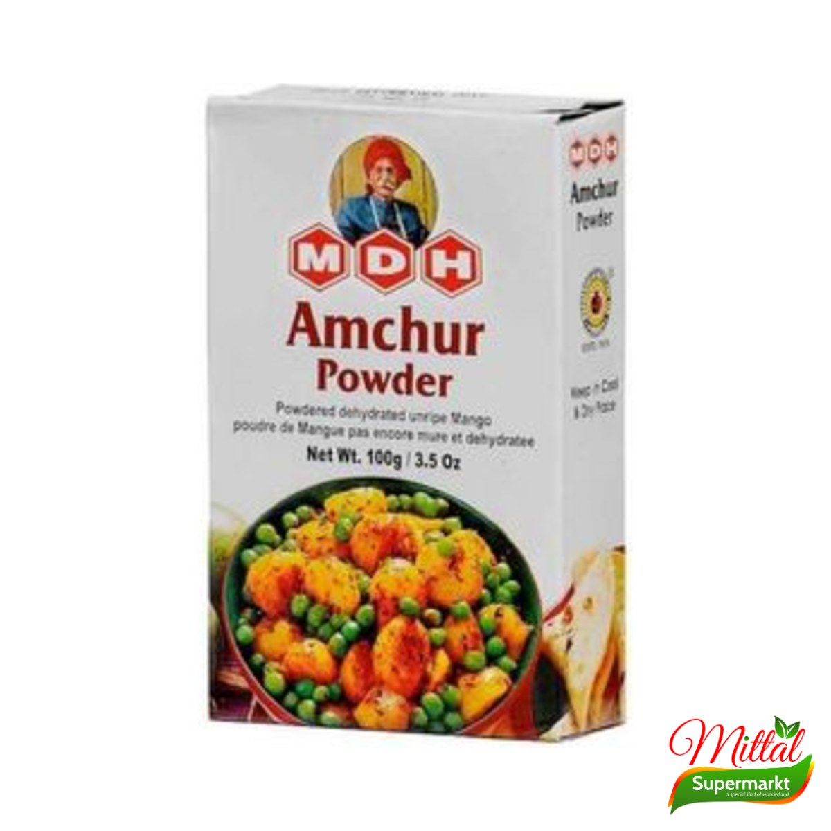 MDH Amchur Powder 100g, Poeder van Gedroogde Mango (Dried Mango Powder)