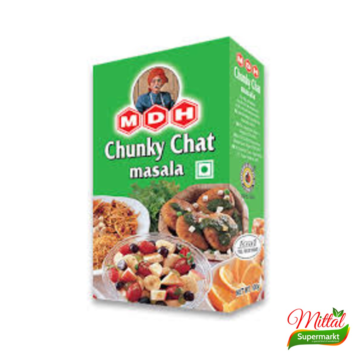 MDH Chunky Chat Masala 100g, Pittig-Zure Kruidenmix (Chaat Masala)