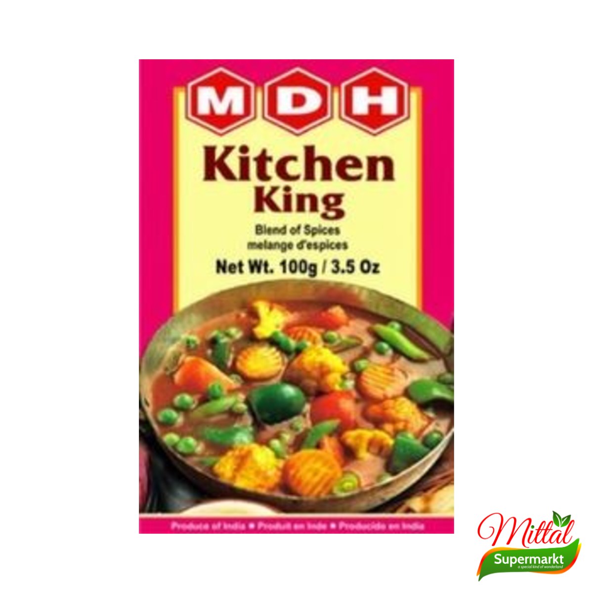 MDH Kitchen King Masala 100g, Allround Kruidenmix voor Groentecurry (Kitchen King) 2 mdh kitchen king masala – MDH Kitchen King Masala 100g