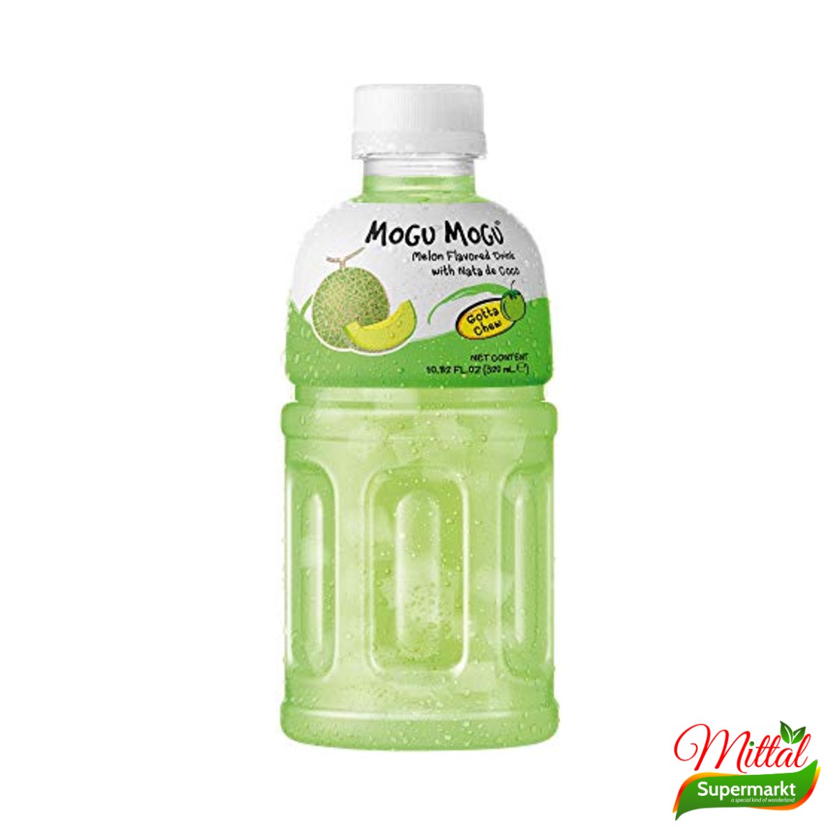 Mogu Mogu Meloen, Drank met Nata de Coco (Melon Drink)
