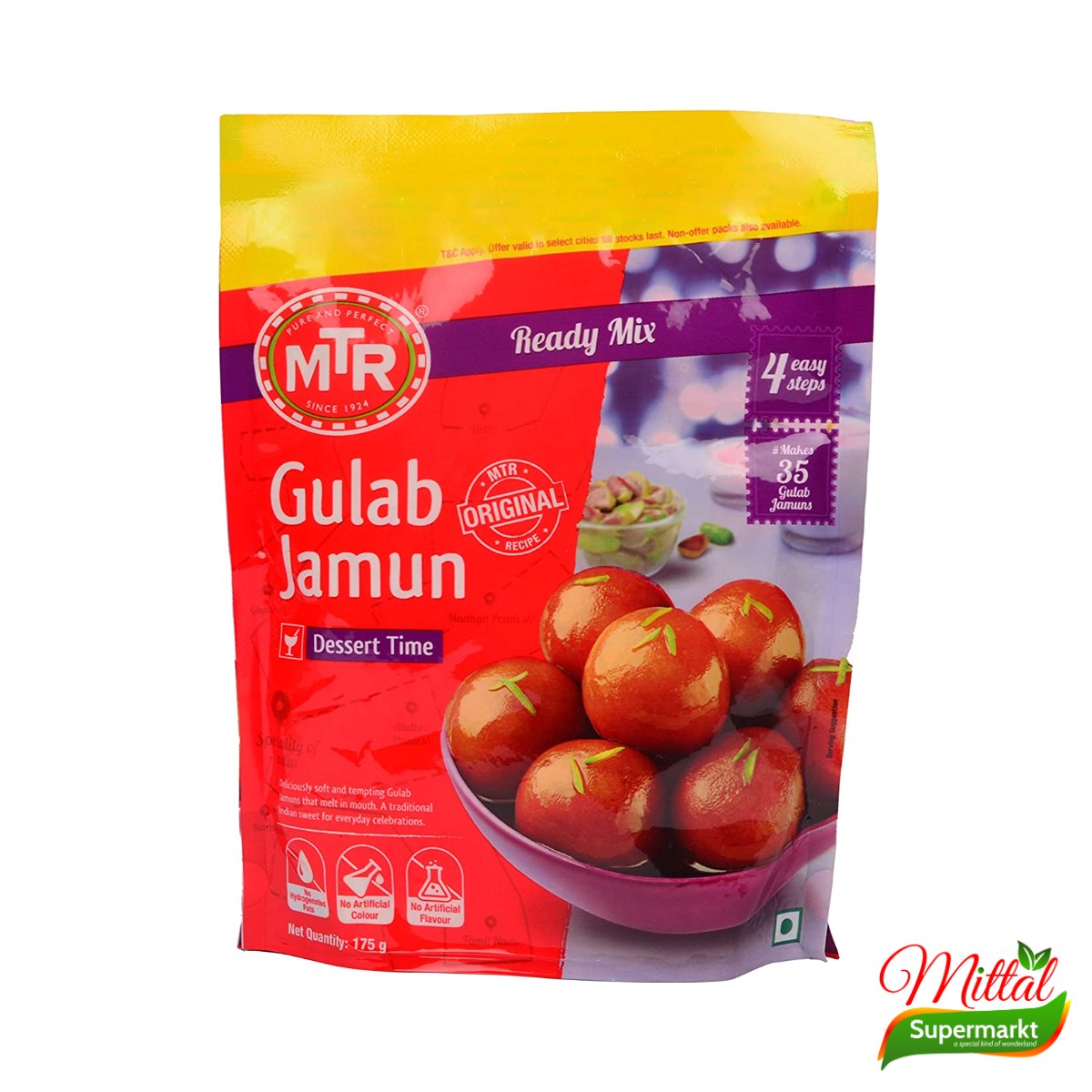 MTR Gulab Jamun Mix 500g, Mix voor Zoete Melkballetjes in Siroop (Gulab Jamun) 2 mtr gulab jamun mix 500g – MTR Gulab Jamun Mix 500g
