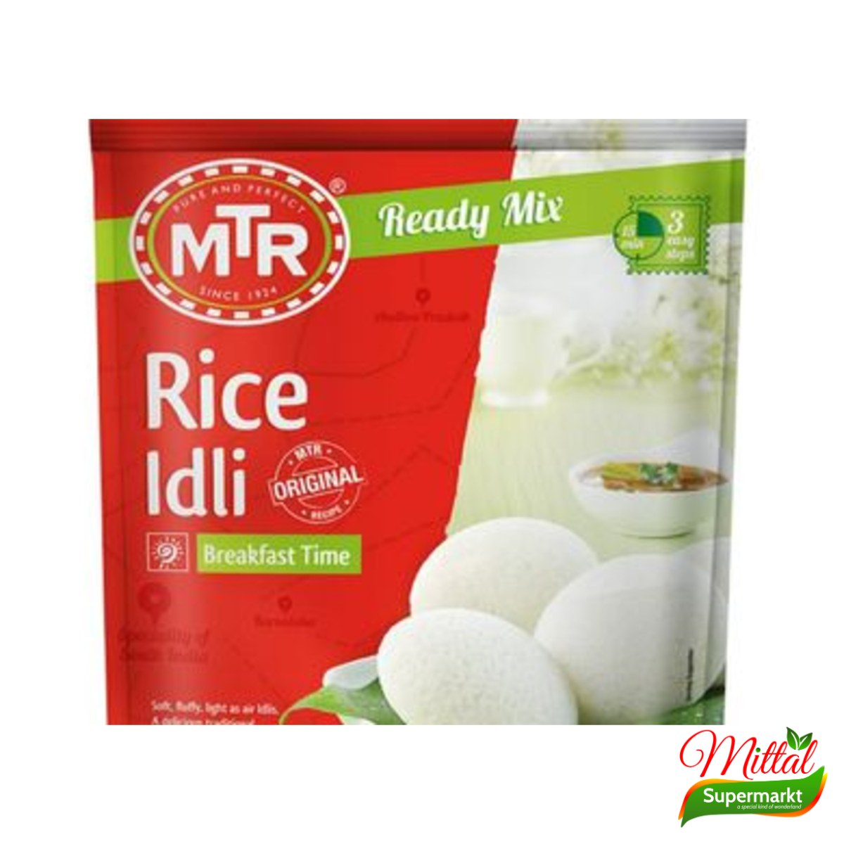 MTR Rice Idli Mix 500g, Mix voor Gestoomde Rijst Idli (Idli Mix)