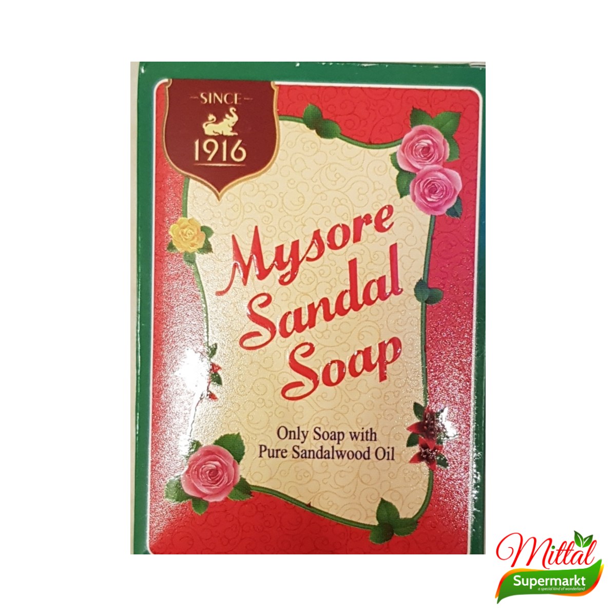 Mysore Sandal Zeep, Klassieke Zeep met Sandelhoutolie (Sandalwood Soap)