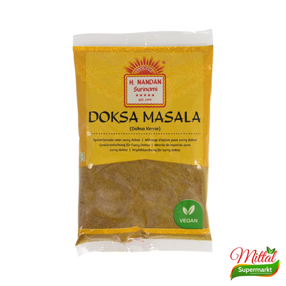 Nandan Doksa Masala 80g, Surinaamse Kruidenmix voor Eend (Doksa Masala)