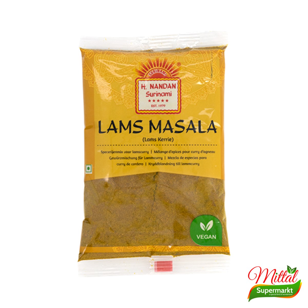 Nandan Lamsmasala 80g, Kruidenmix voor Lamscurry (Lamb Masala)