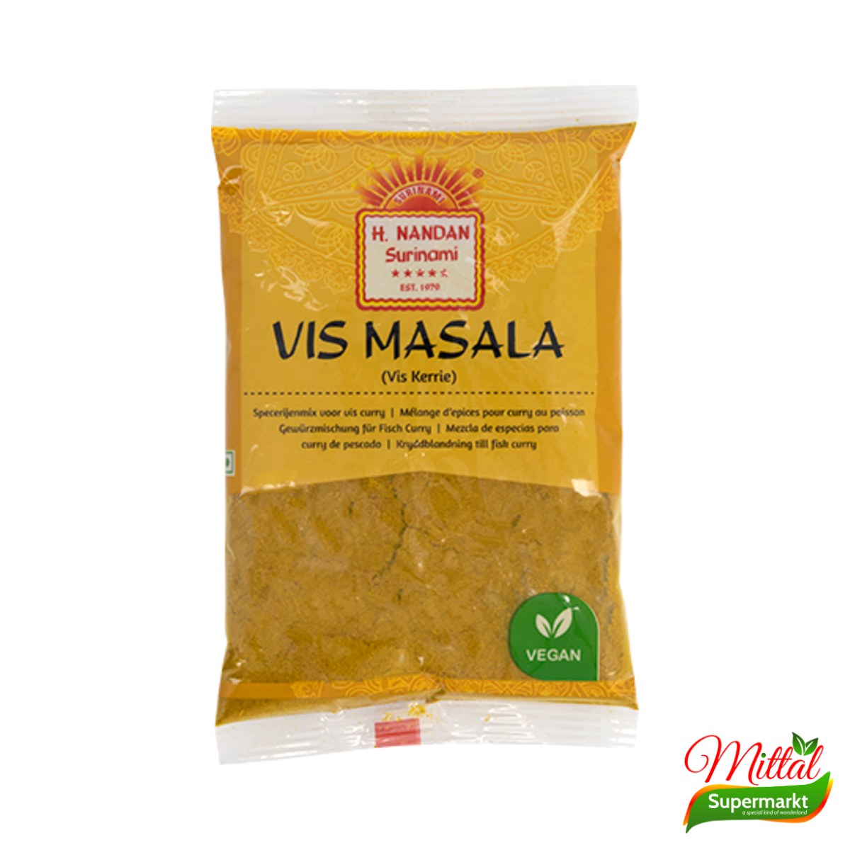 Nandan Vismasala 80g, Kruidenmix voor Visgerechten (Fish Masala)