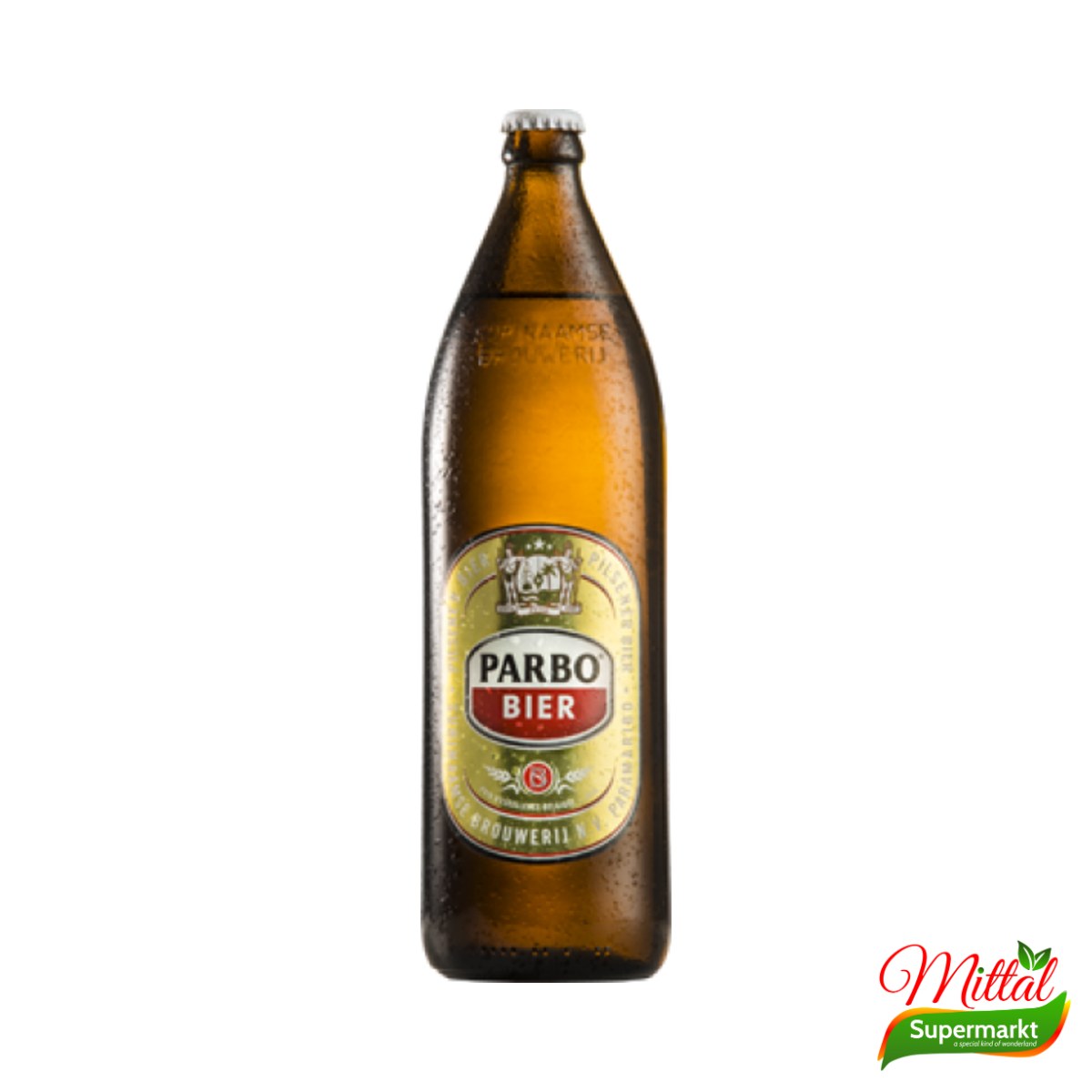 Parbo Bier Djoggo, Surinaamse Pils Grote Fles (Surinamese Lager)