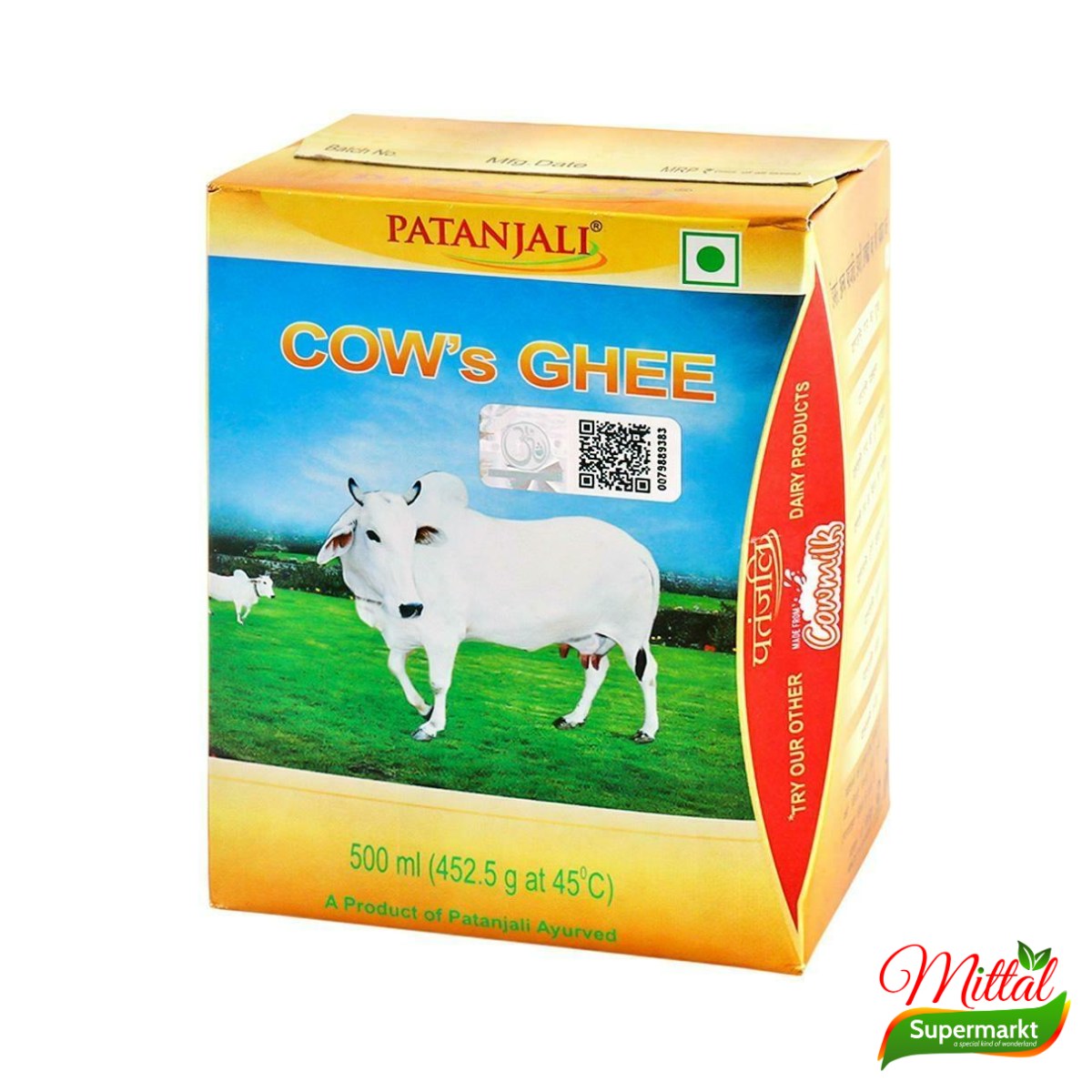 Patanjali Ghee 1kg, Geklaarde Boter (Desi Ghee)
