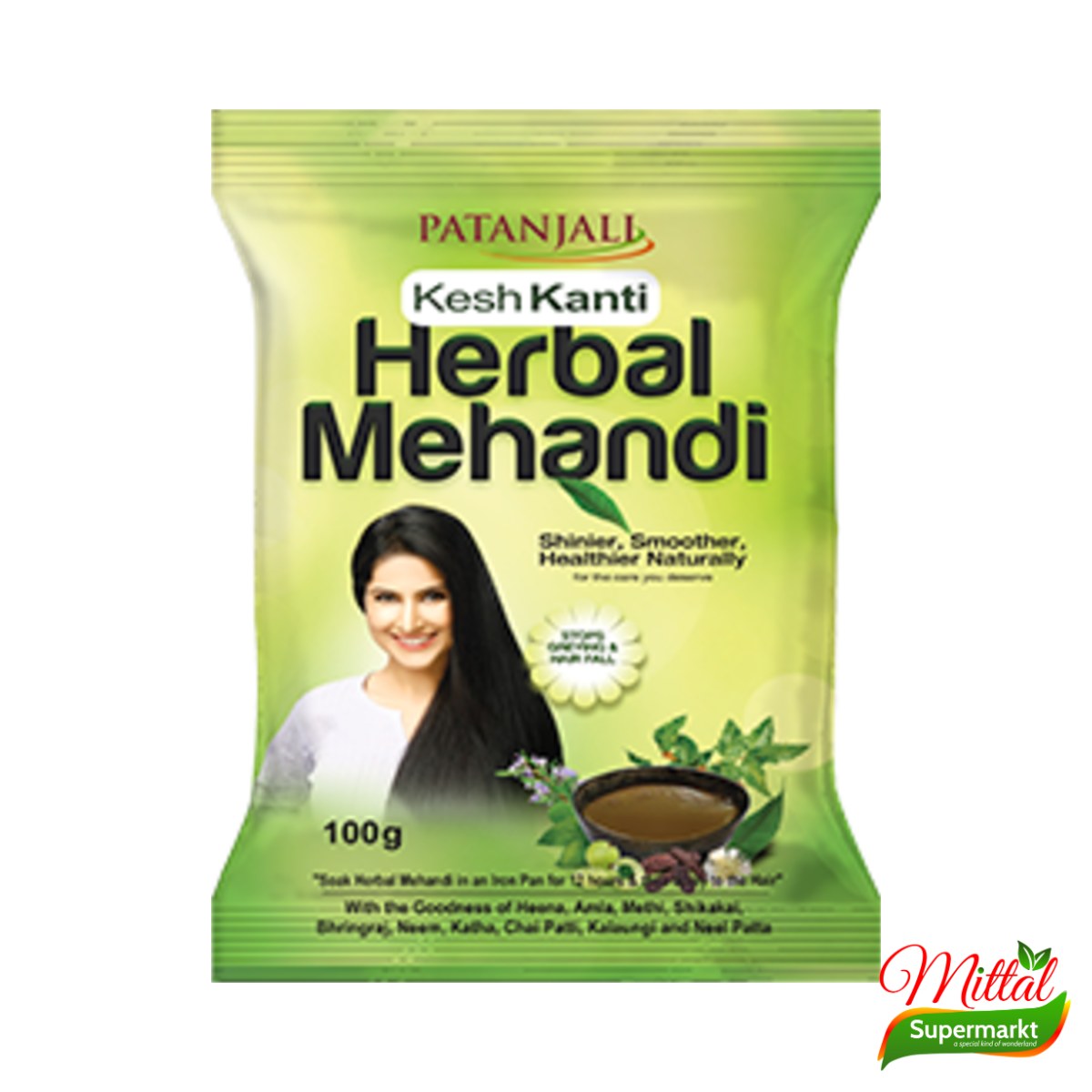 Patanjali Kesh Kanti Herbal Mehndi, Natuurlijke Henna voor het Haar (Mehndi)