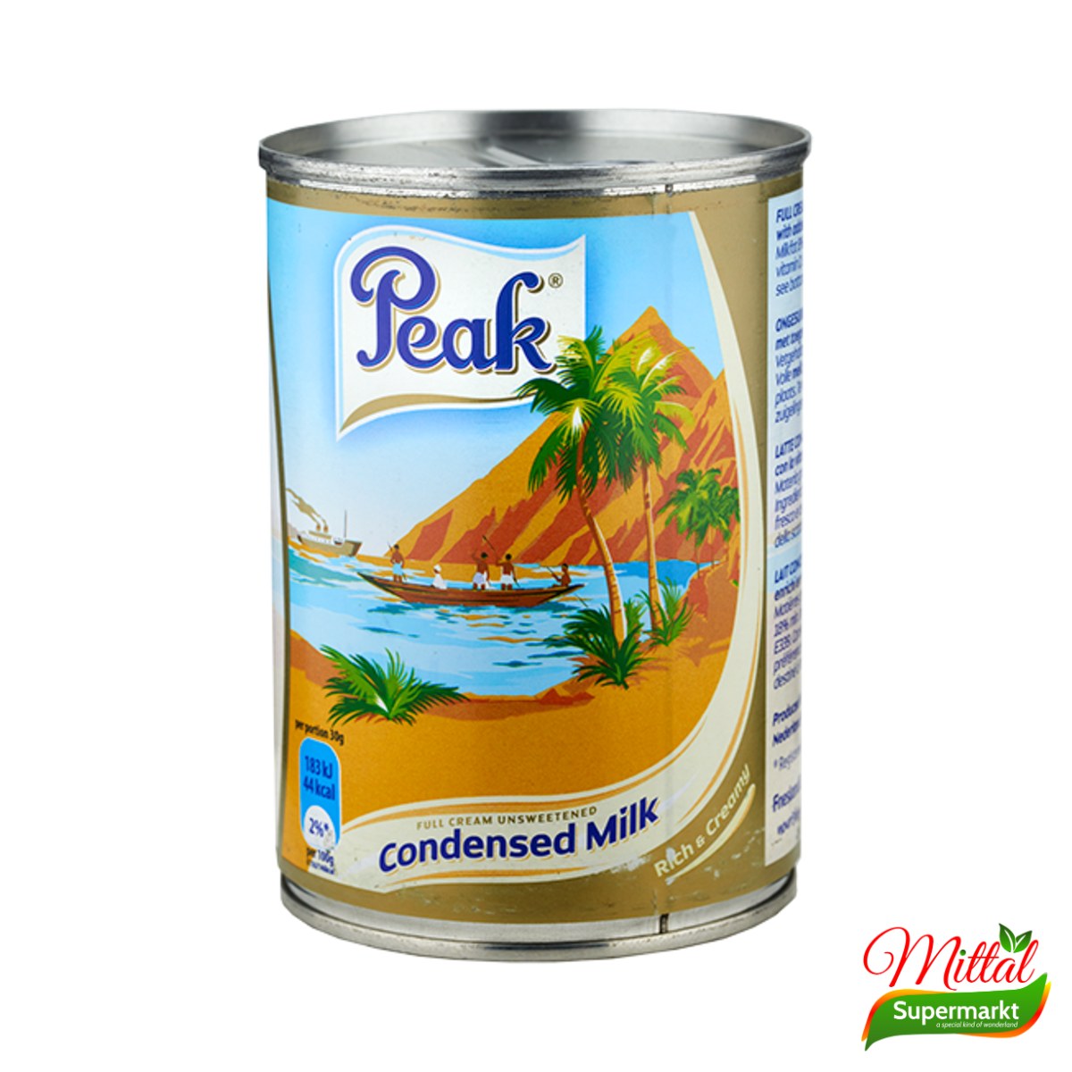 Peak Gecondenseerde Melk 410ml, Gezoete Melk uit Blik (Condensed Milk)
