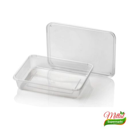Peters Bakjes 1000ml 10 Stuks, Transparante Bakjes met Deksel (Food Containers)
