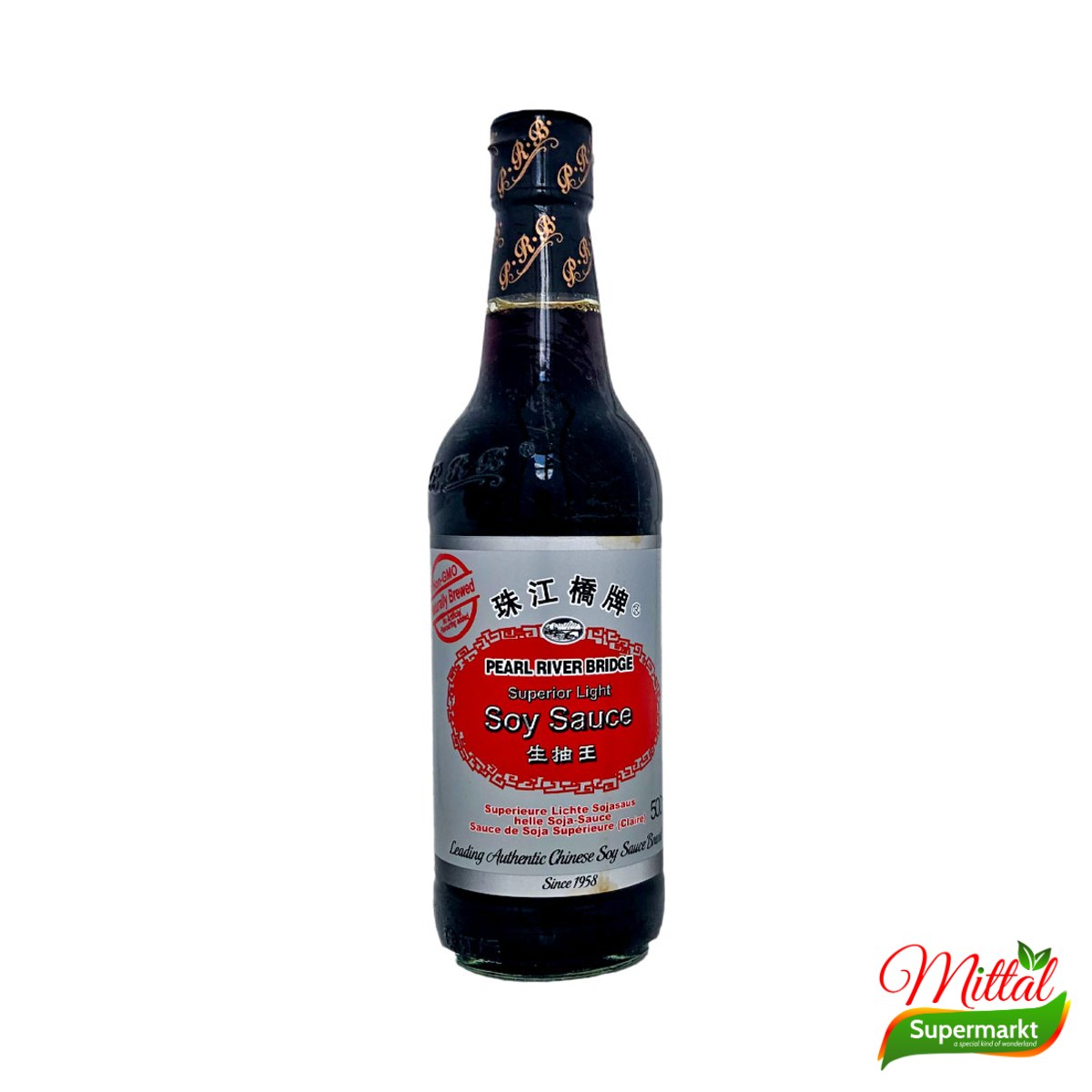 PRB Light Soy Sauce 500ml, Lichte Gefermenteerde Sojasaus (Light Soy Sauce)