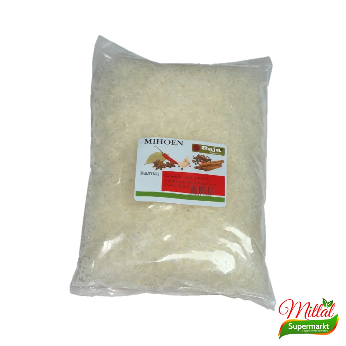 Raja Hindustani Mihoen 200g, Fijne Rijstvermicelli (Rice Vermicelli)