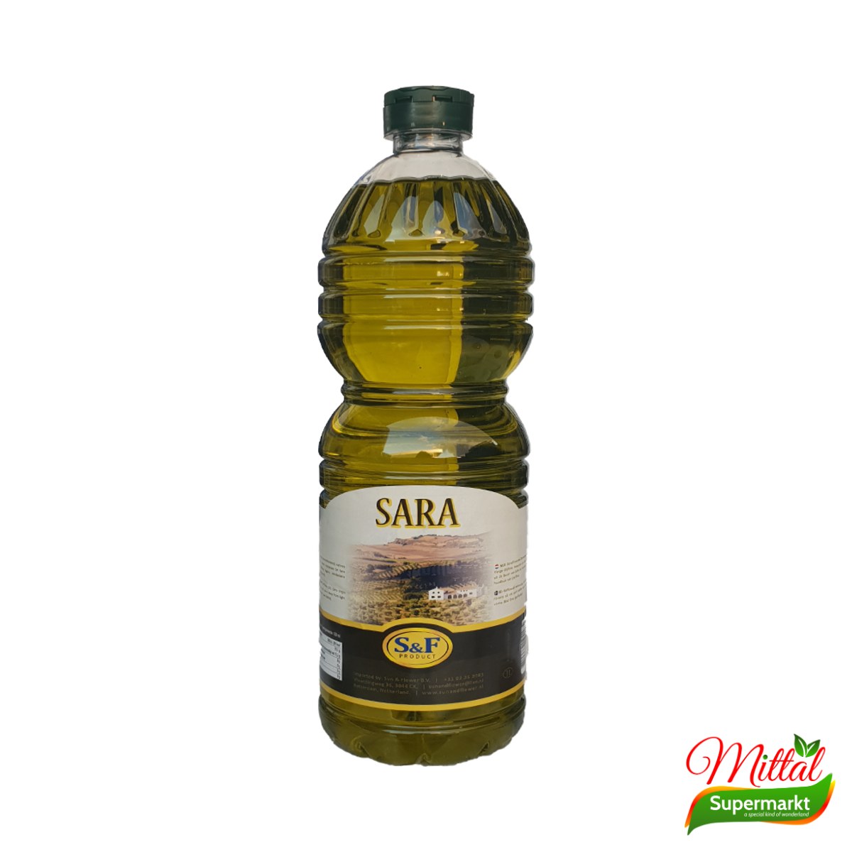 Sara Olijfolie 1L, Koudgeperste Olijfolie (Olive Oil)