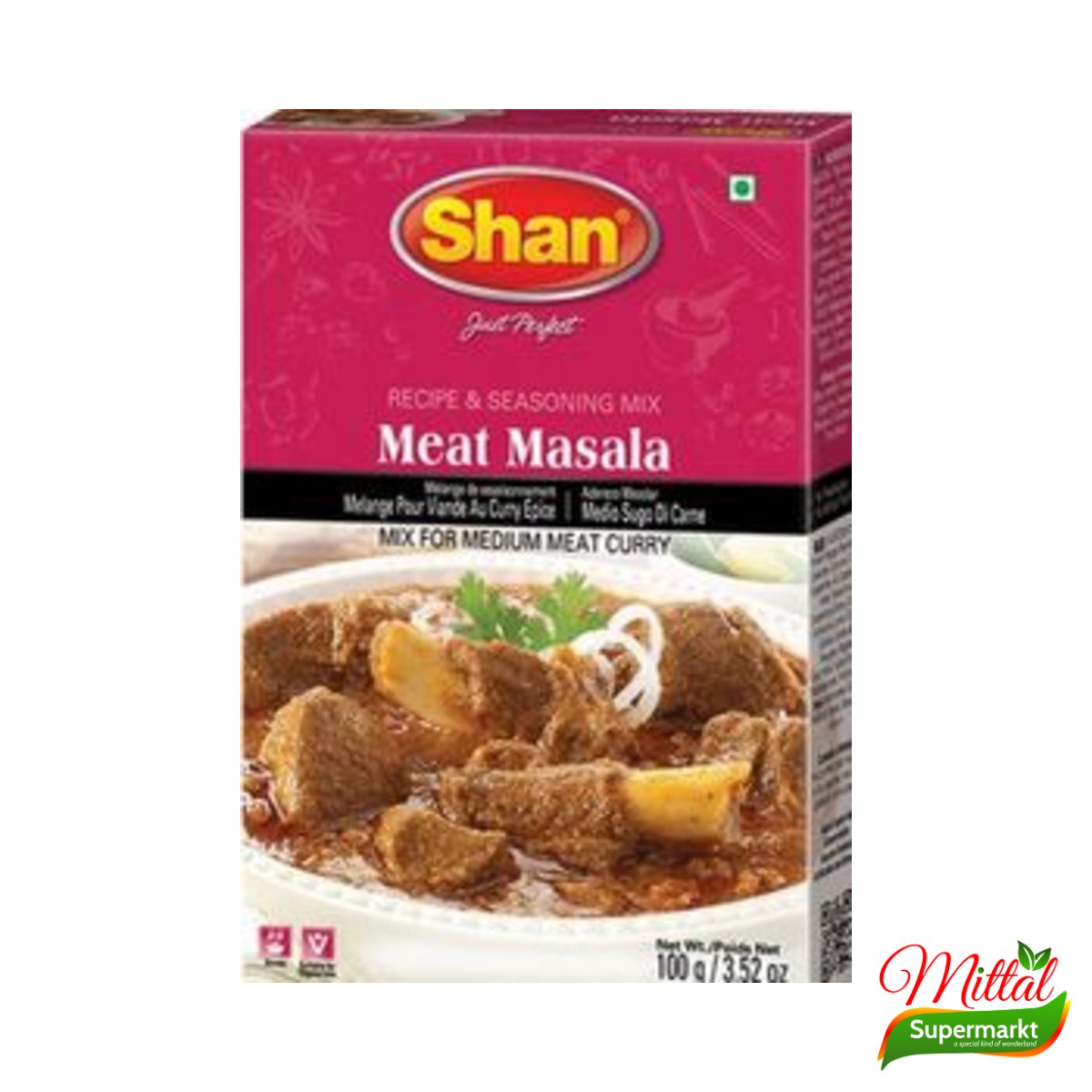 Shan Meat Curry Masala, Kruidenmix voor Vleescurry (Meat Masala)