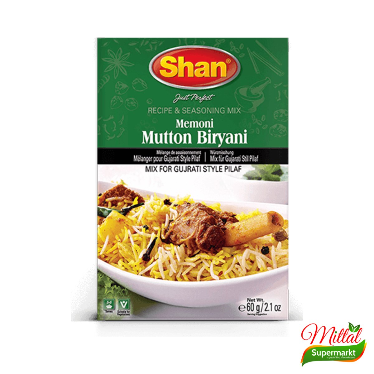 Shan Memoni Mutton 50g, Kruidenmix voor Memoni Curry (Memoni Mutton Masala)